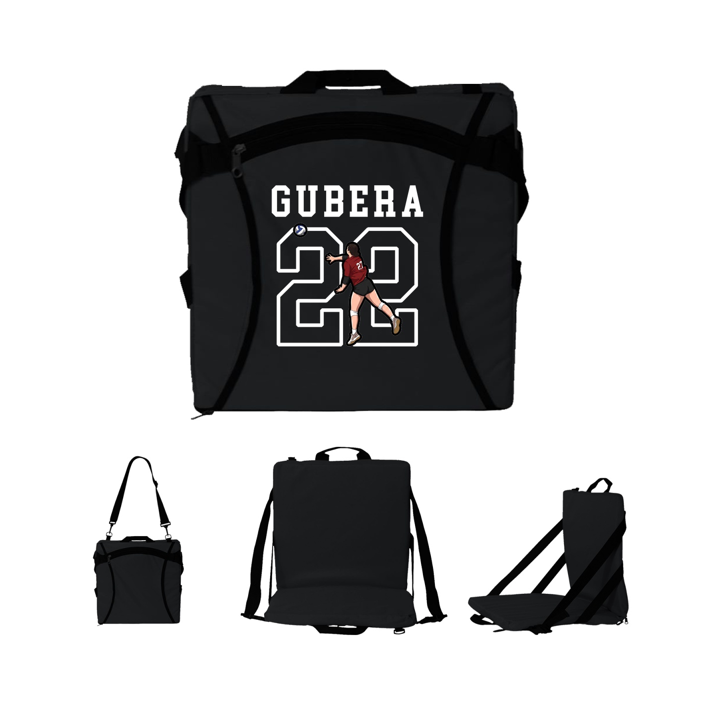 Folding Stadium Seat — Shirsey in Black