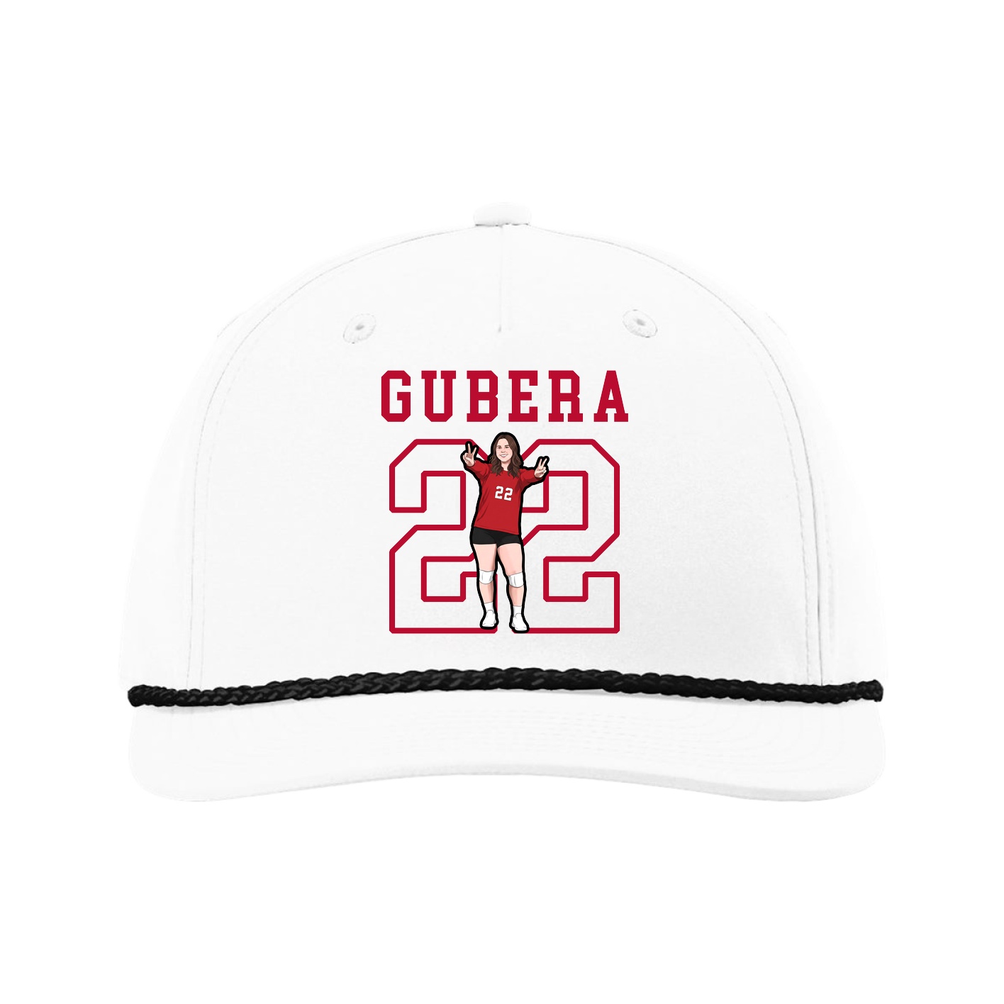 Five-Panel Classic Rope Cap — Shirsey in White