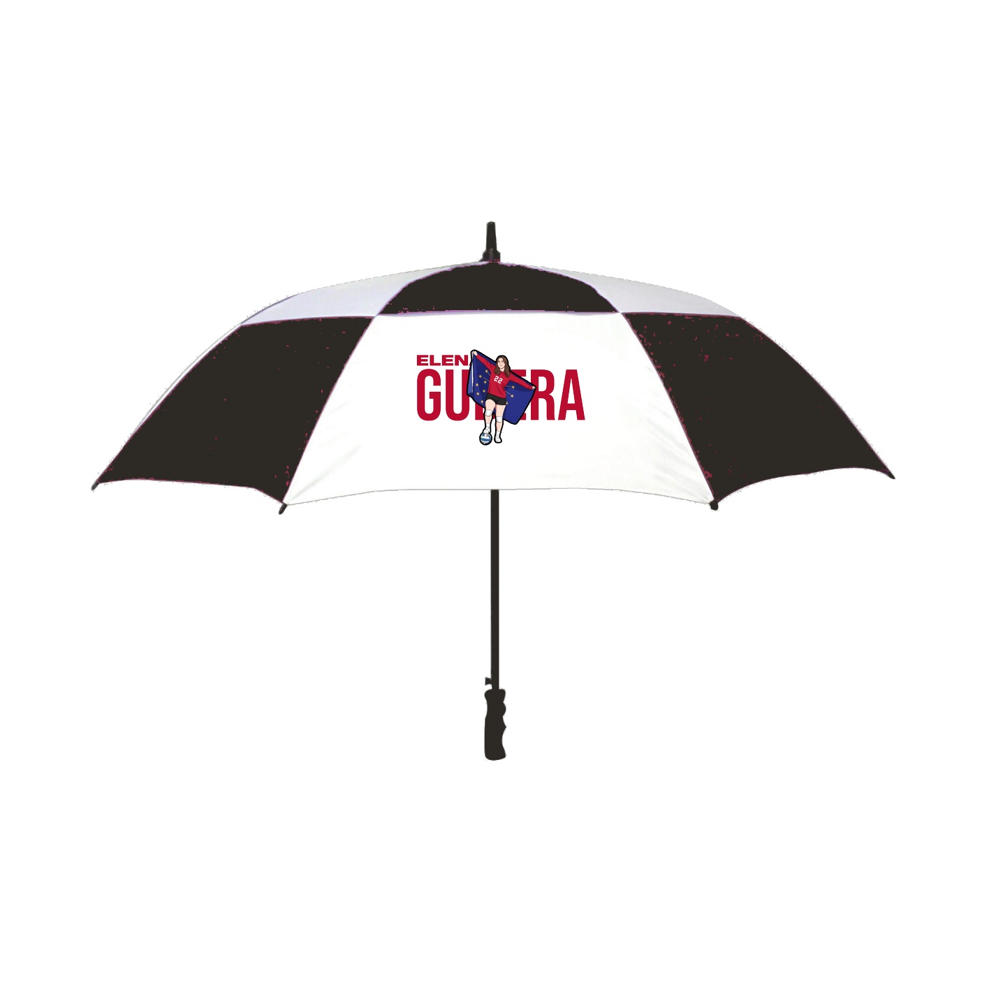 Golf Umbrella — Player Name in Black