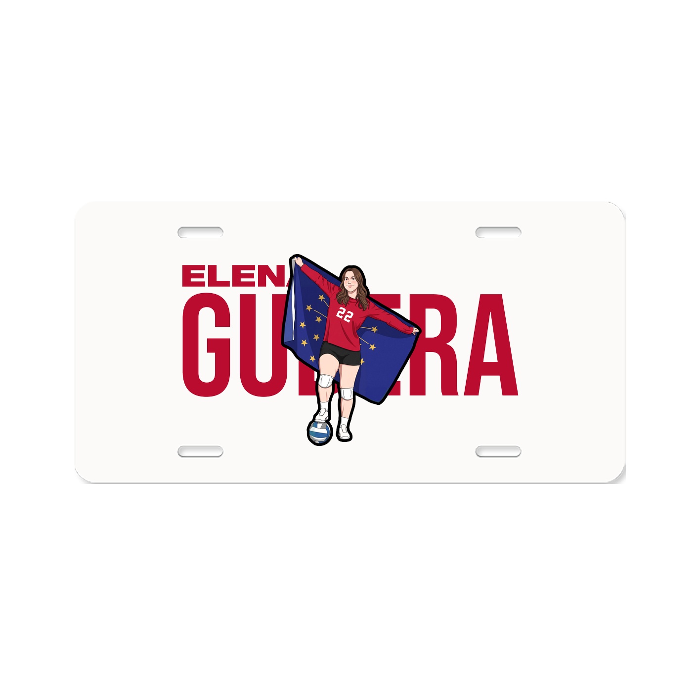 License Plate — Player Name in Classic