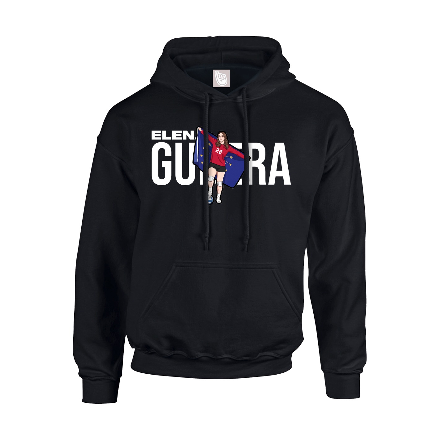 Hoodie — Player Name in Black