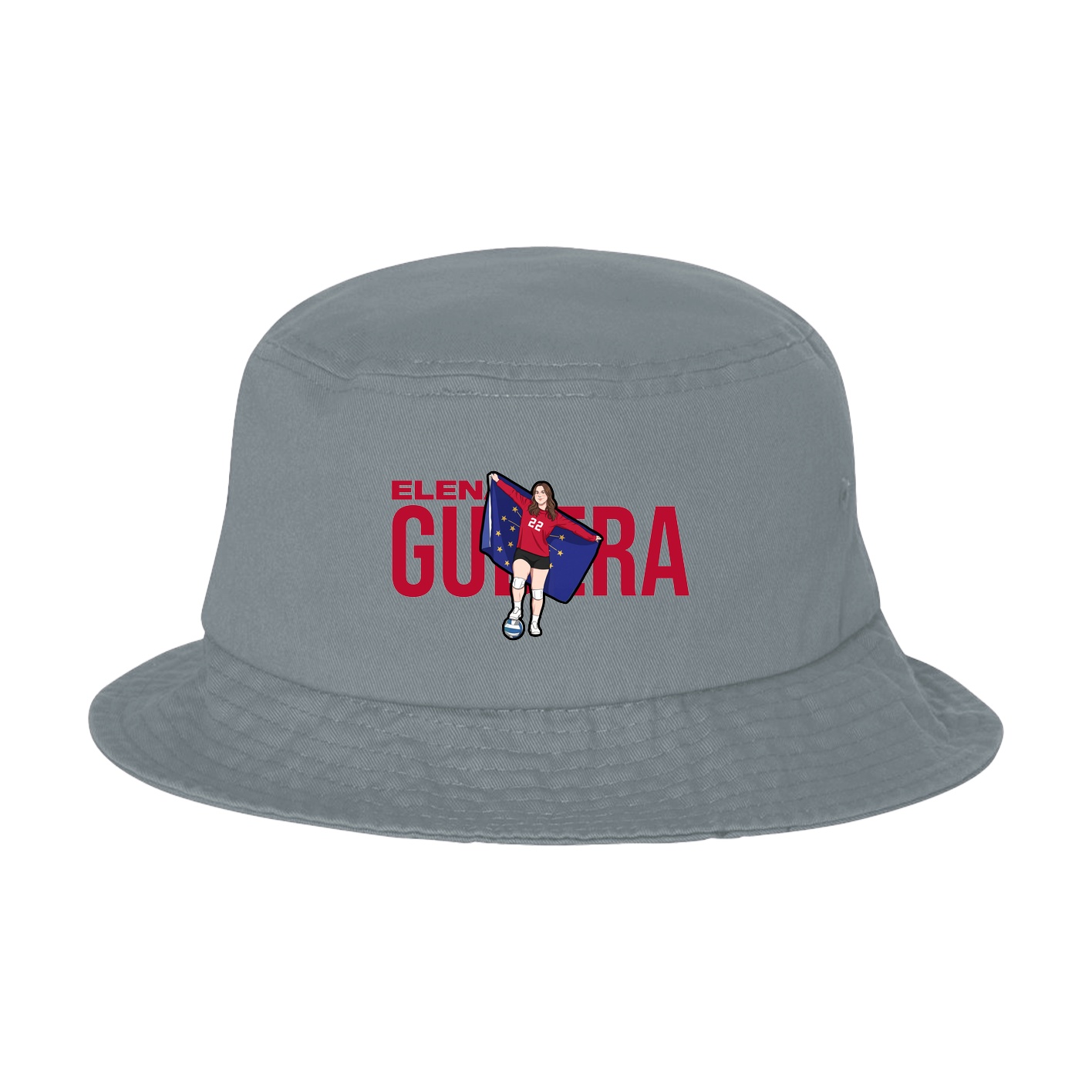 Bucket Cap — Player Name in Grey