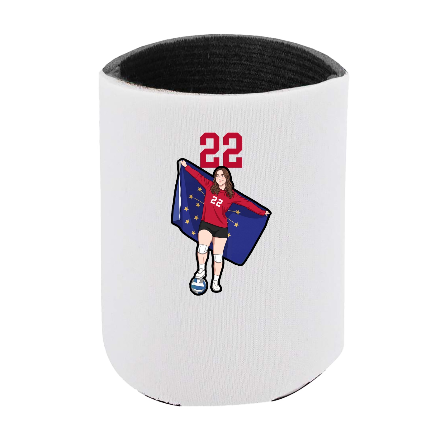 Can Holder — Number Top in White