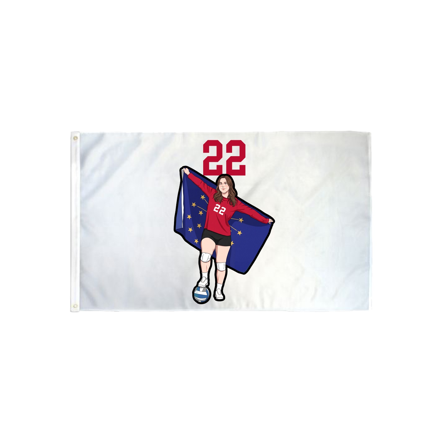 3x5 Flag — Number Top in Classic
