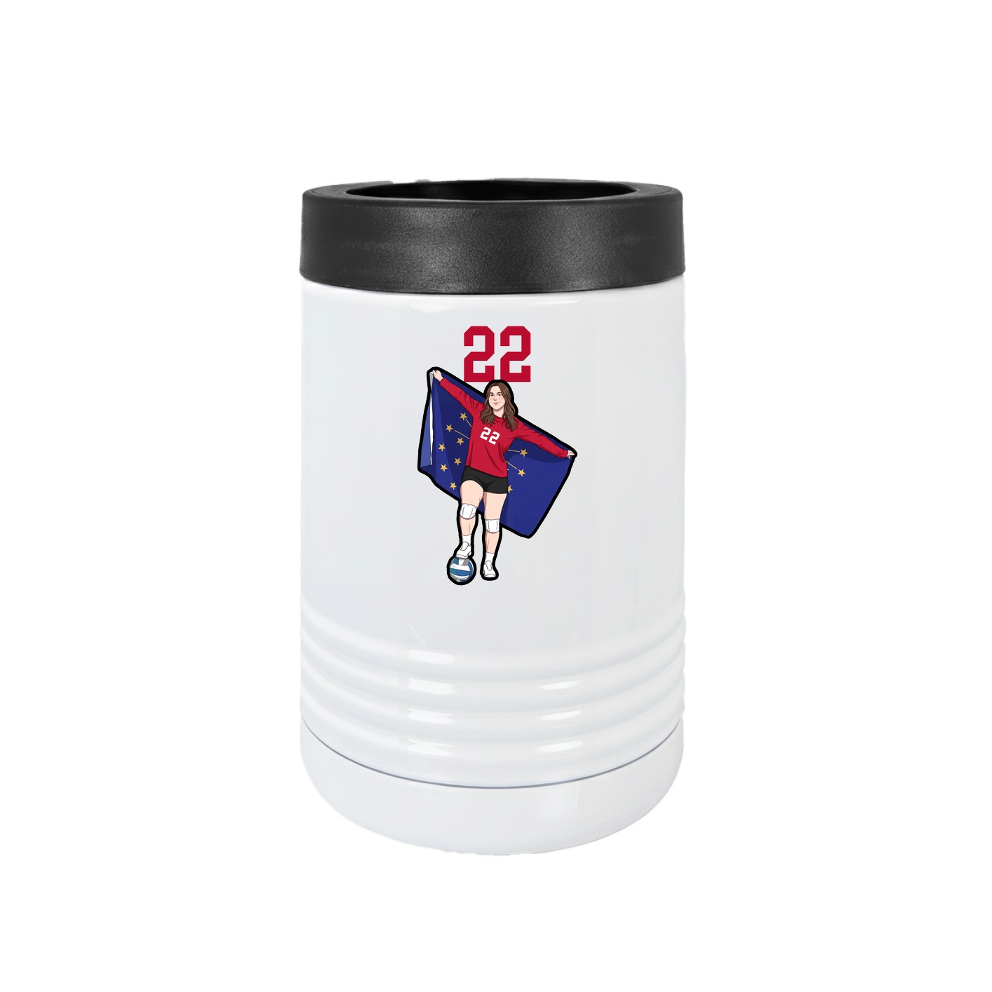 Beverage Holder — Number Top in White