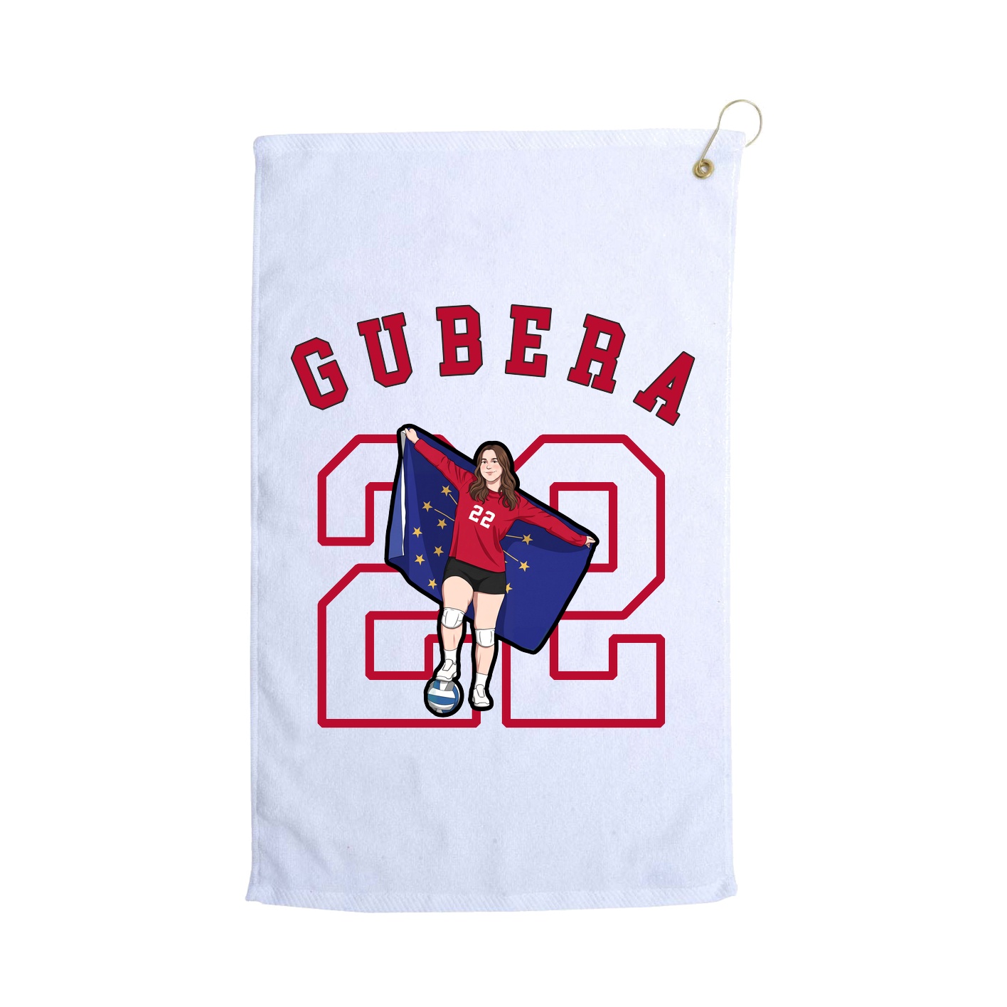 Golf Towel — Shirsey Arch in White