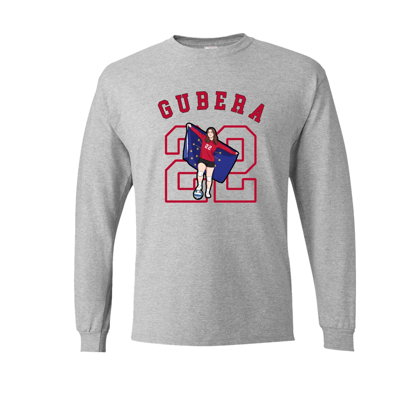 Long Sleeve Tee — Shirsey Arch in Grey