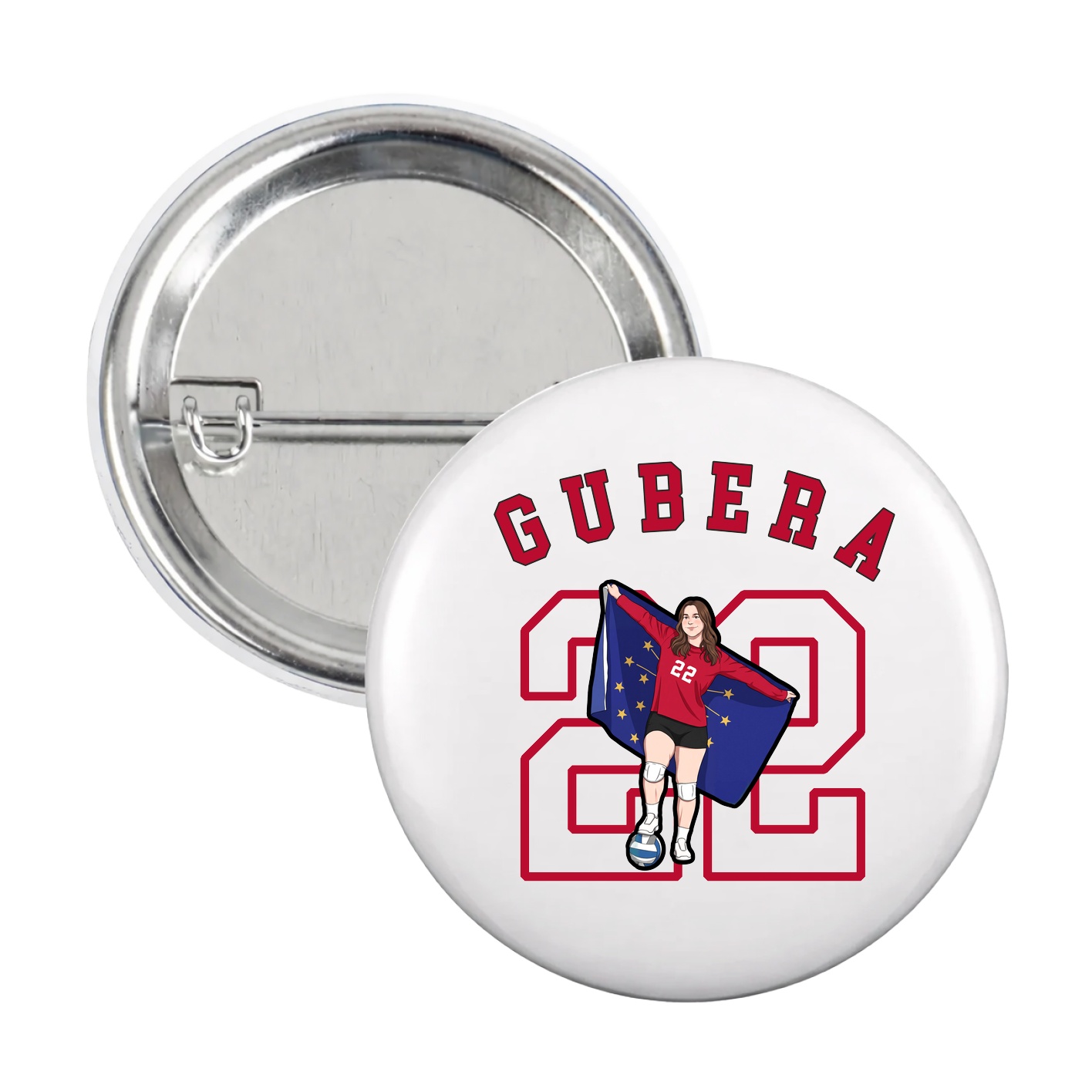 Game Day Button — Shirsey Arch in White