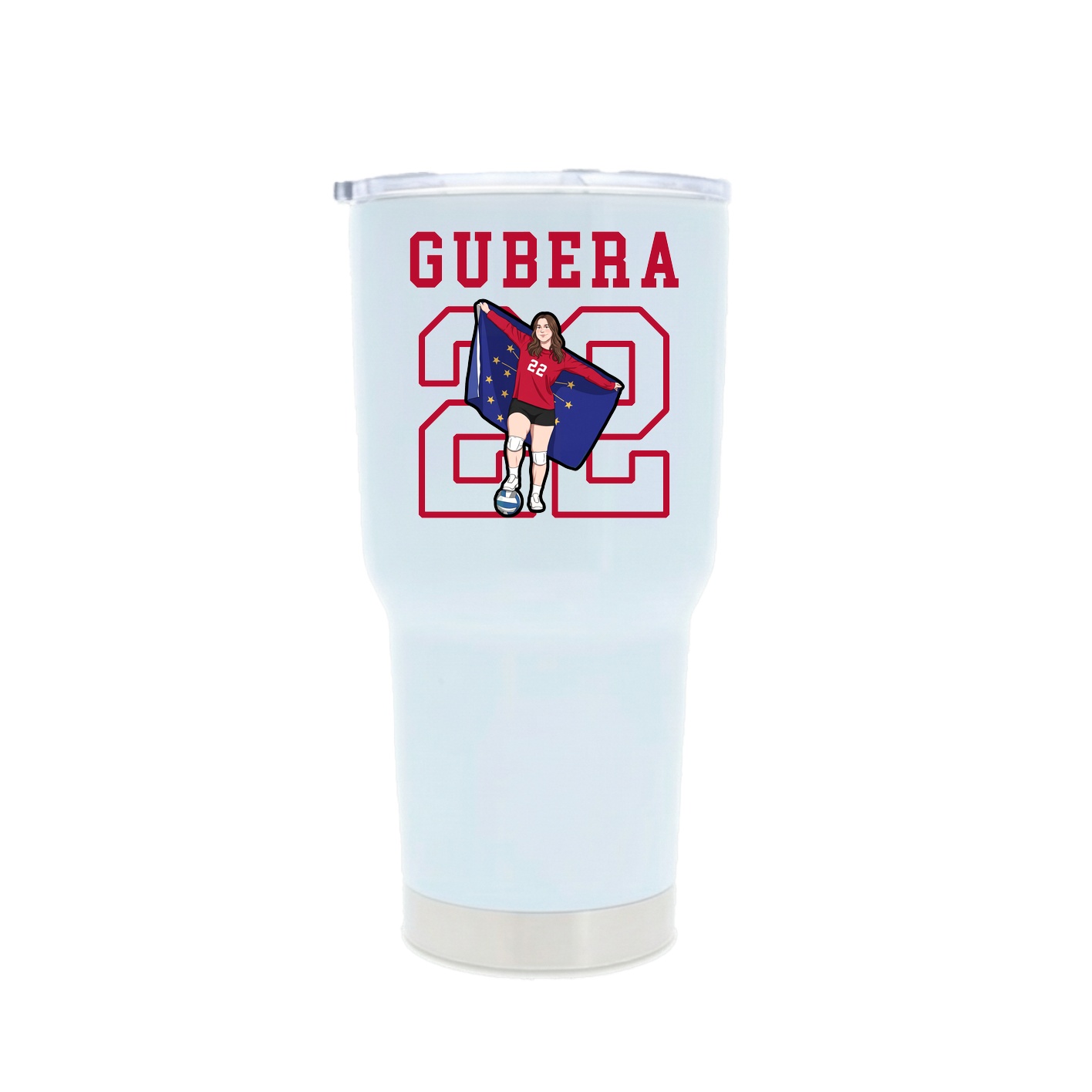 30oz Stainless Steel Tumbler — Shirsey in White