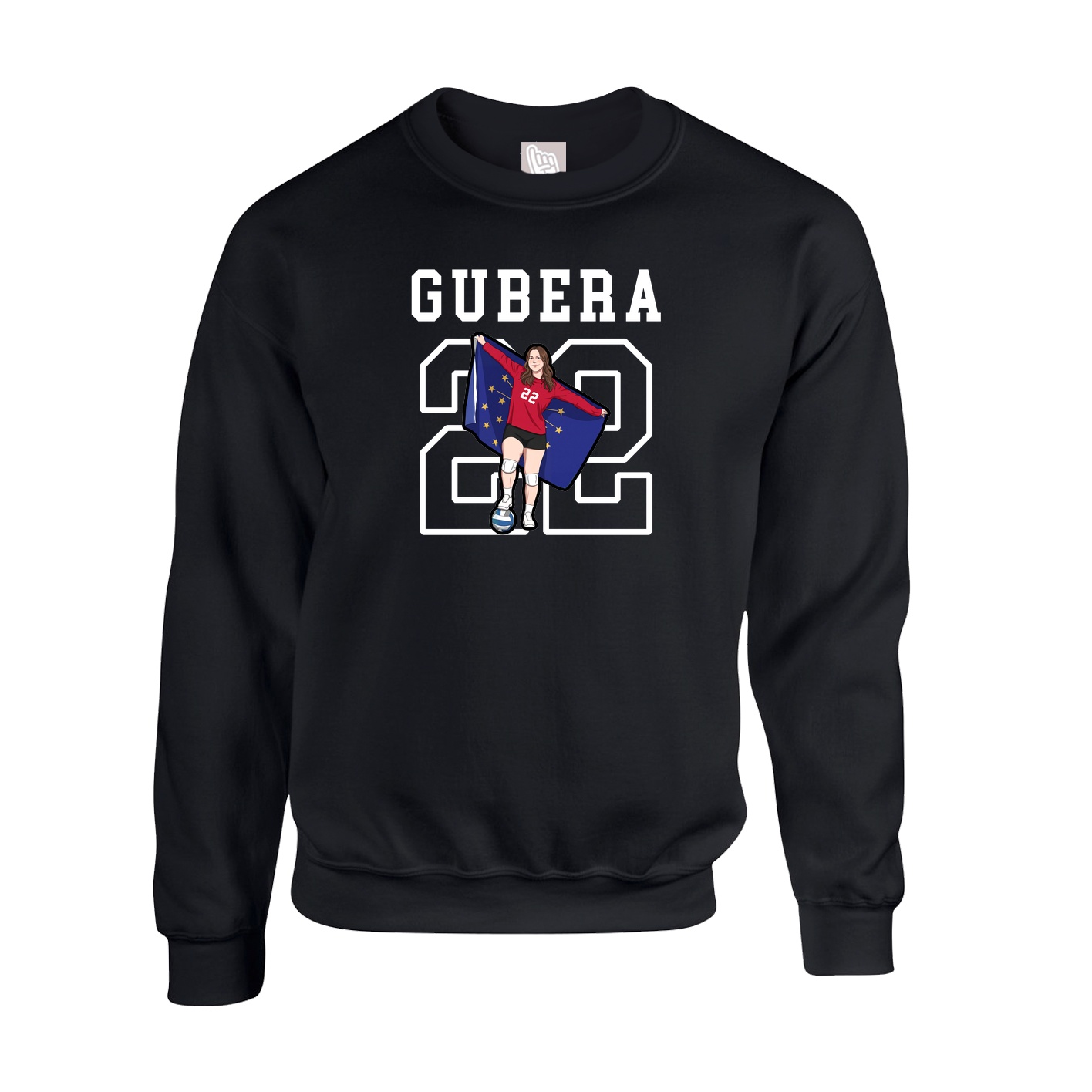 Fleece Crew — Shirsey in Black