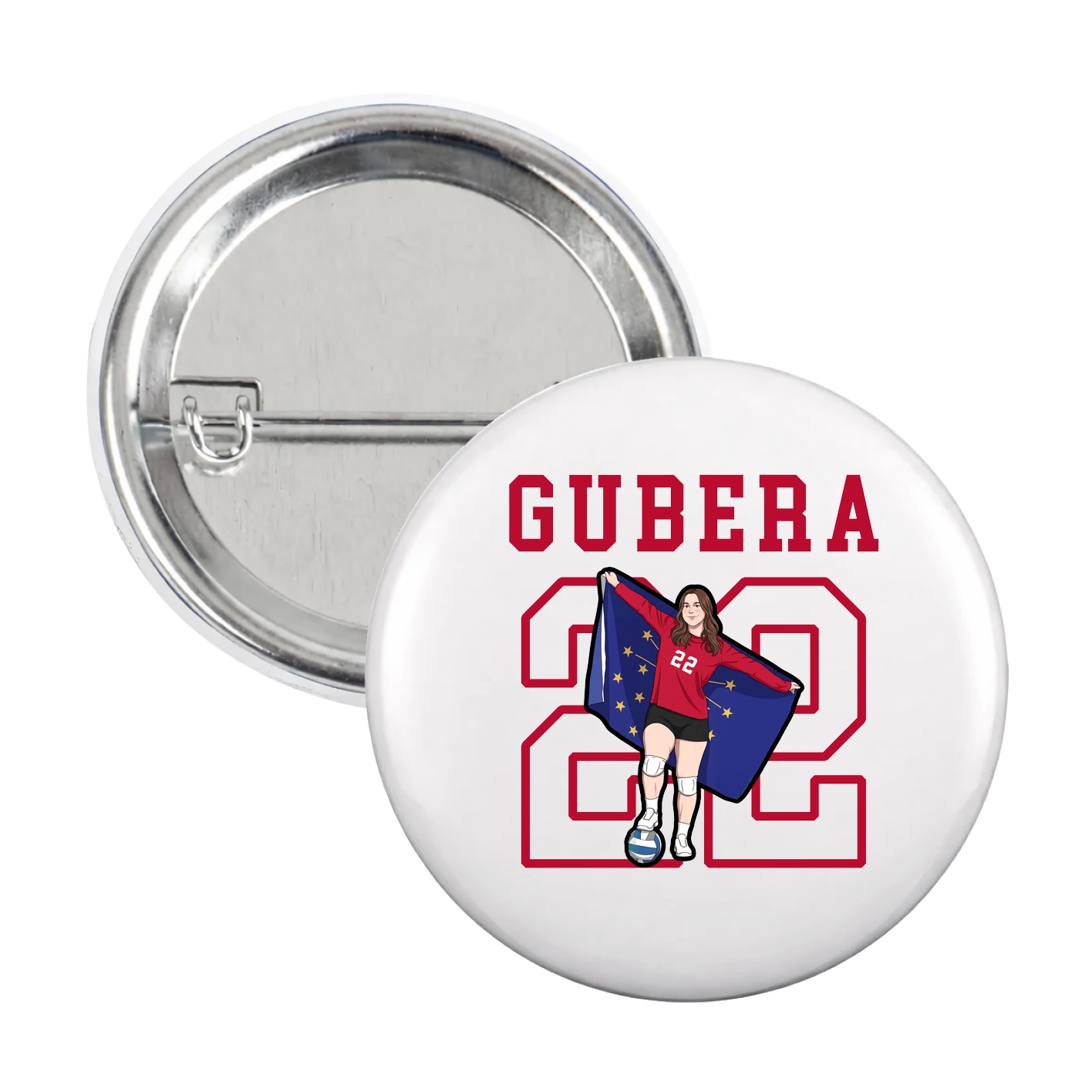 Game Day Button — Shirsey in White