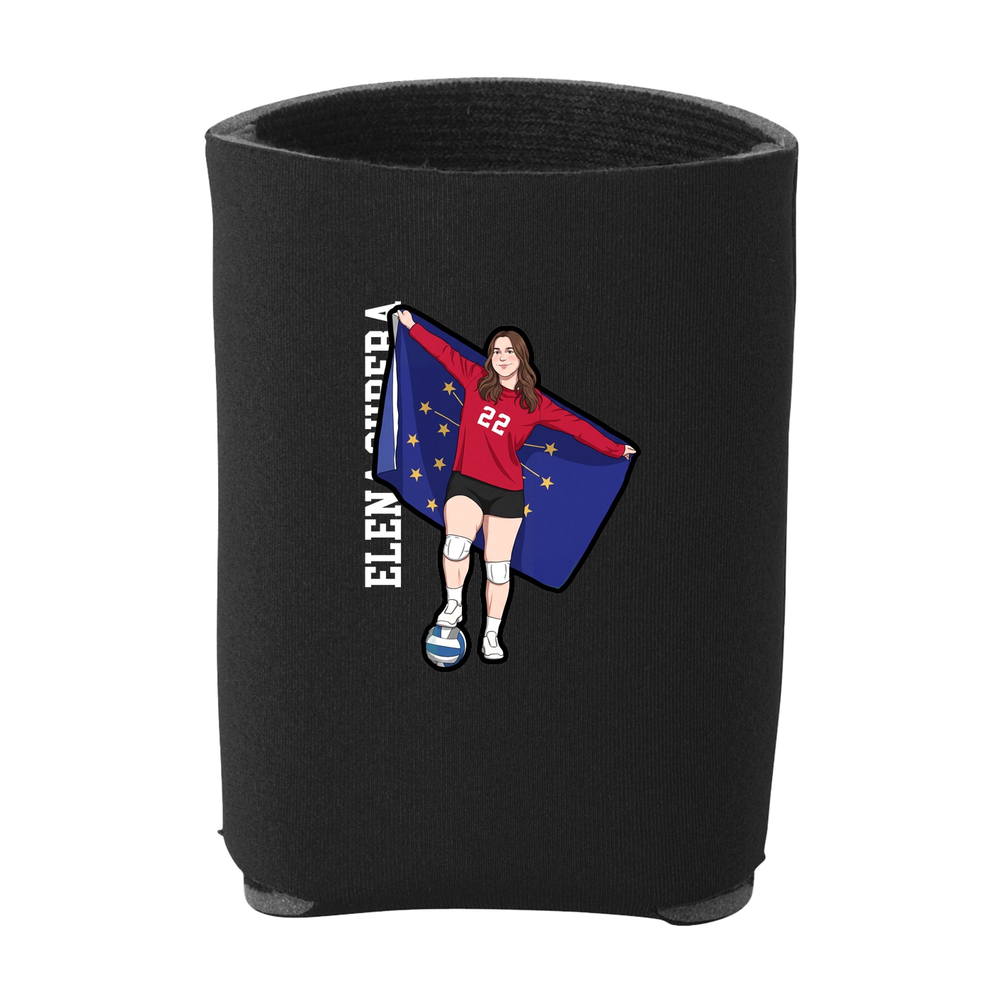 Can Holder — Name Vertical in Black