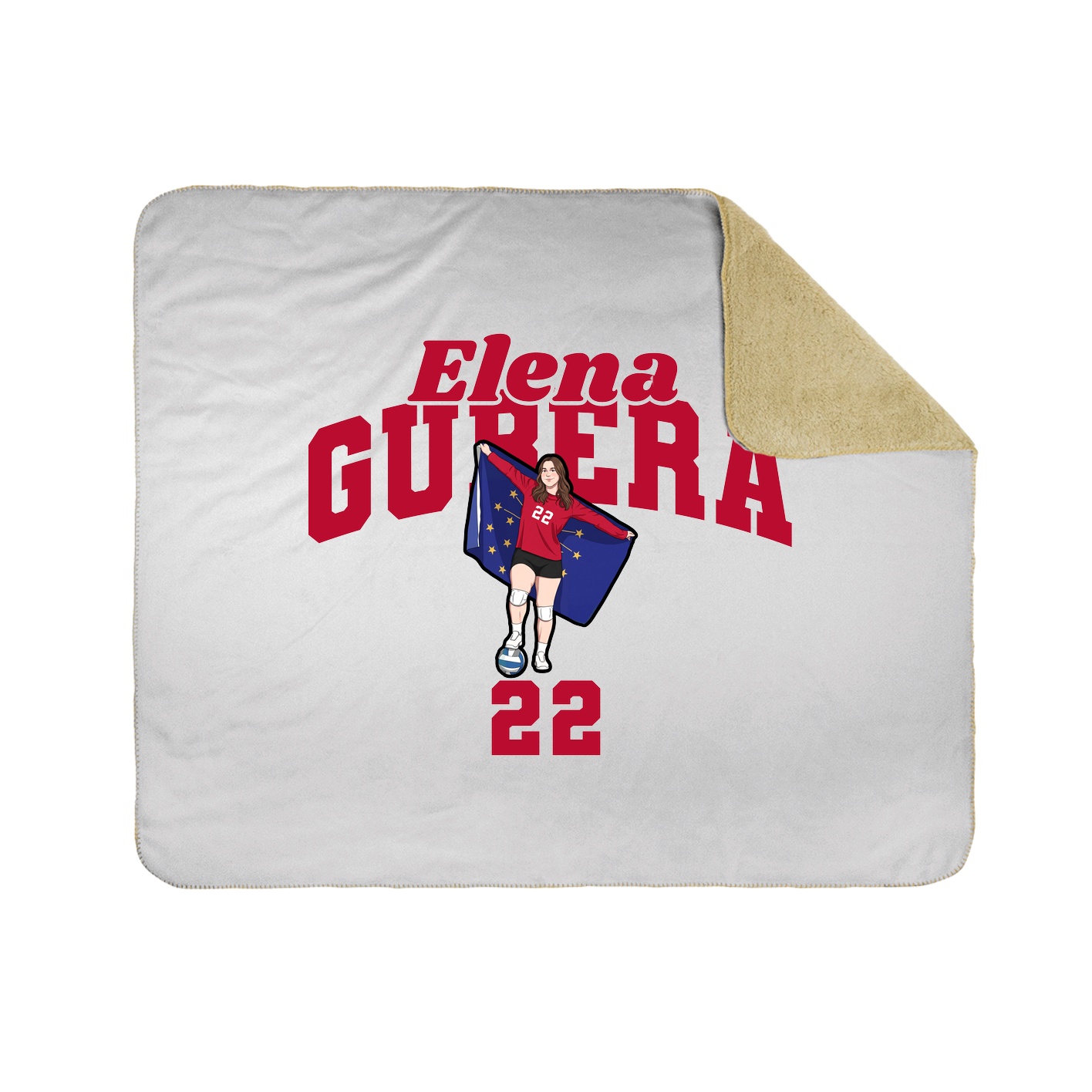 Throw Blanket — Signature Arch in White