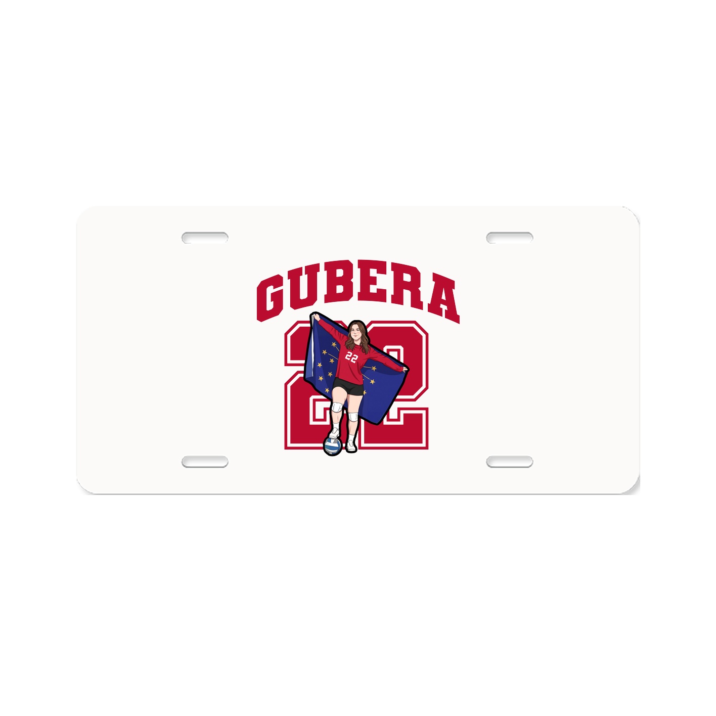 License Plate — Number in Classic