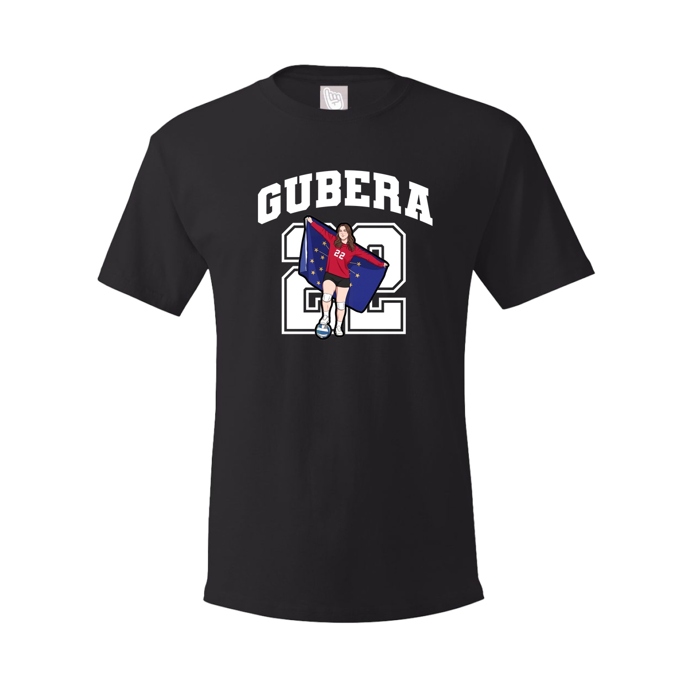 Youth Tee — Number in Black