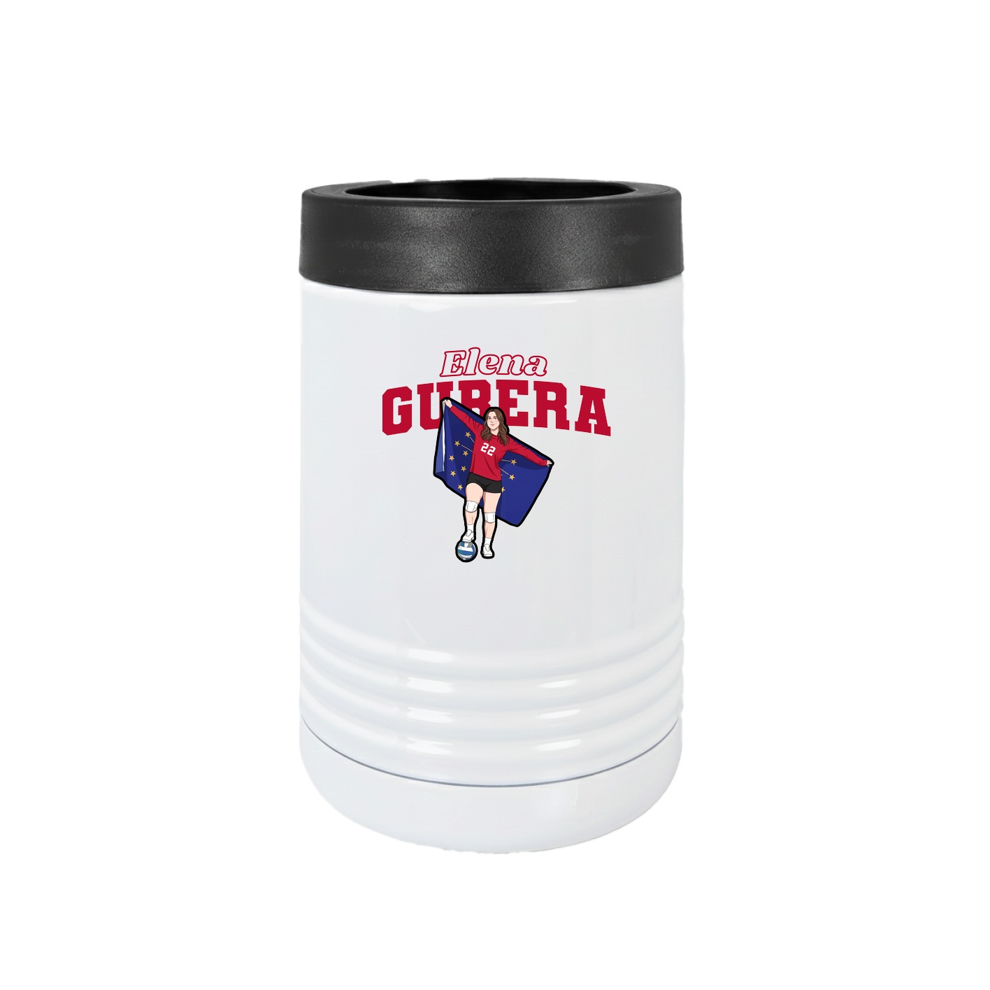 Beverage Holder — Name Arch in White