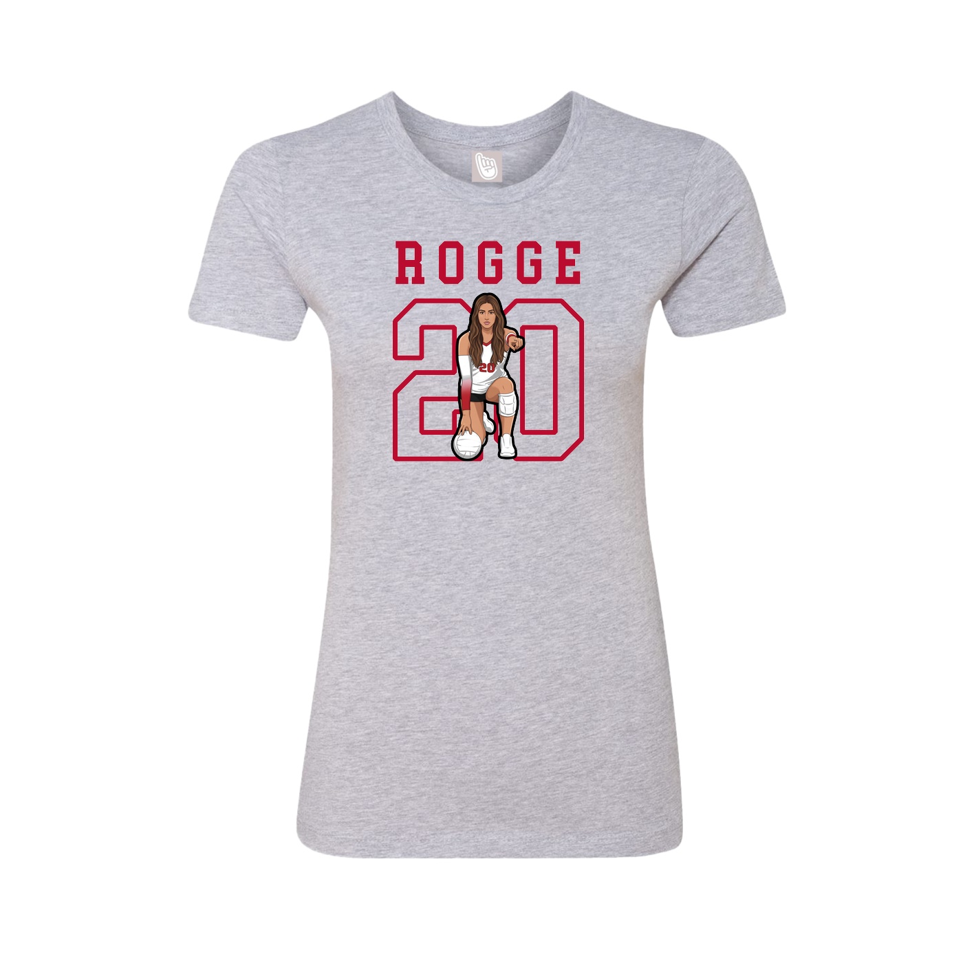 Fitted Women's Tee — Shirsey in Grey