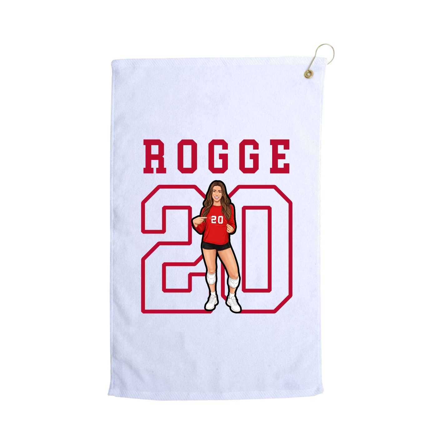 Golf Towel — Shirsey in White