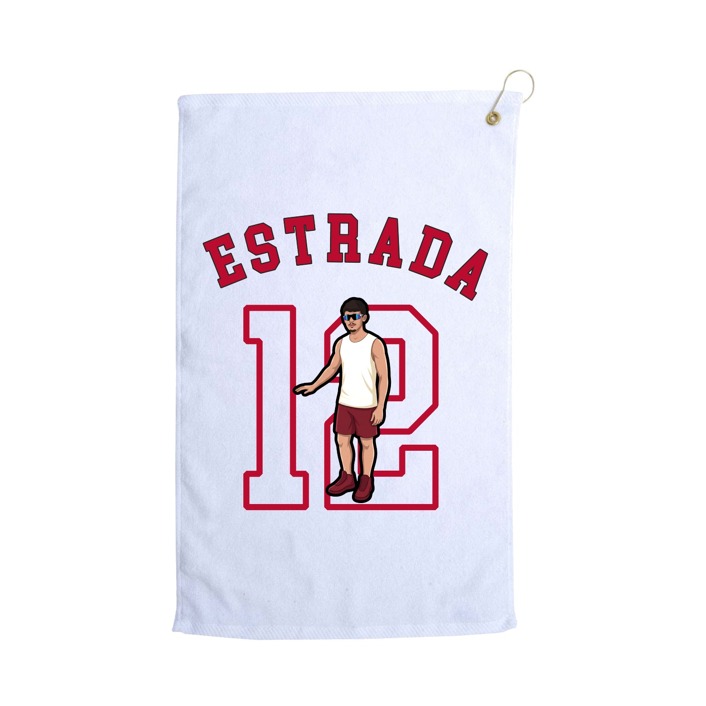 Golf Towel — Shirsey Arch in White