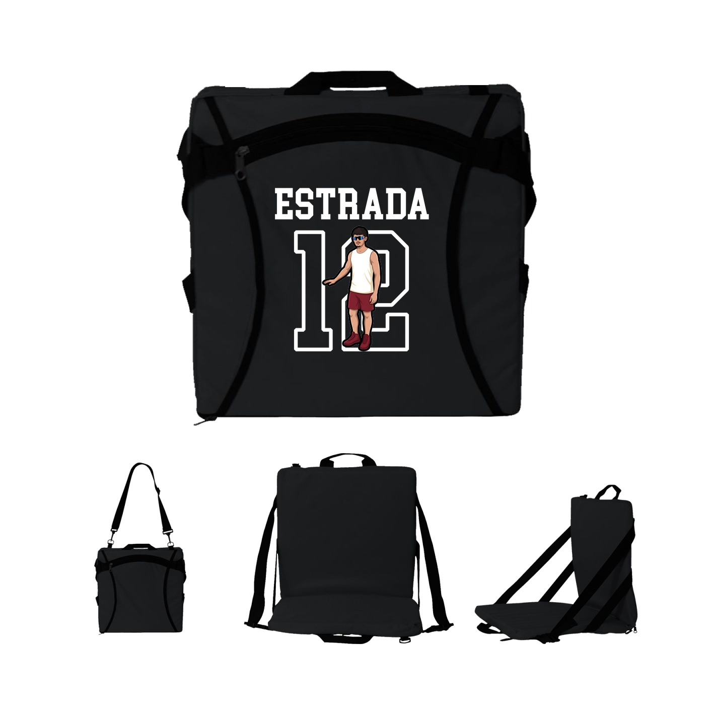 Folding Stadium Seat — Shirsey in Black