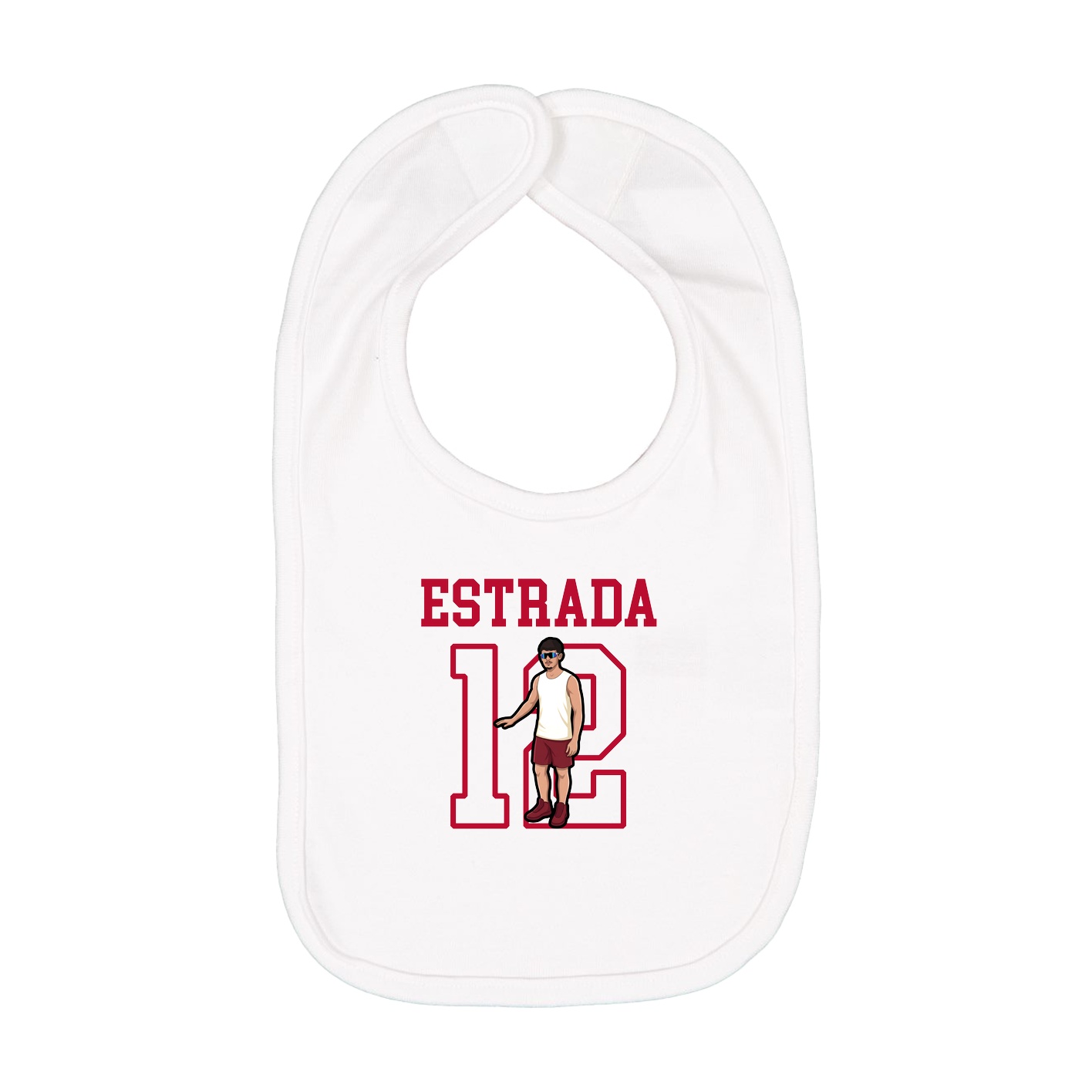 Infant Bib — Shirsey in White