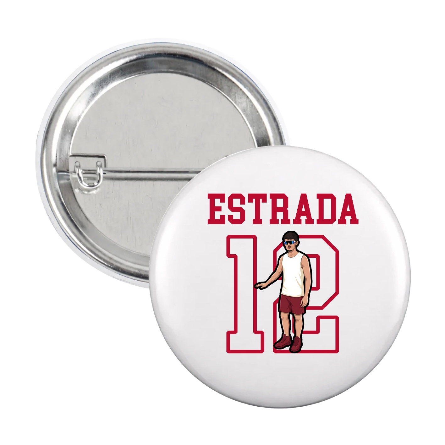 Game Day Button — Shirsey in White