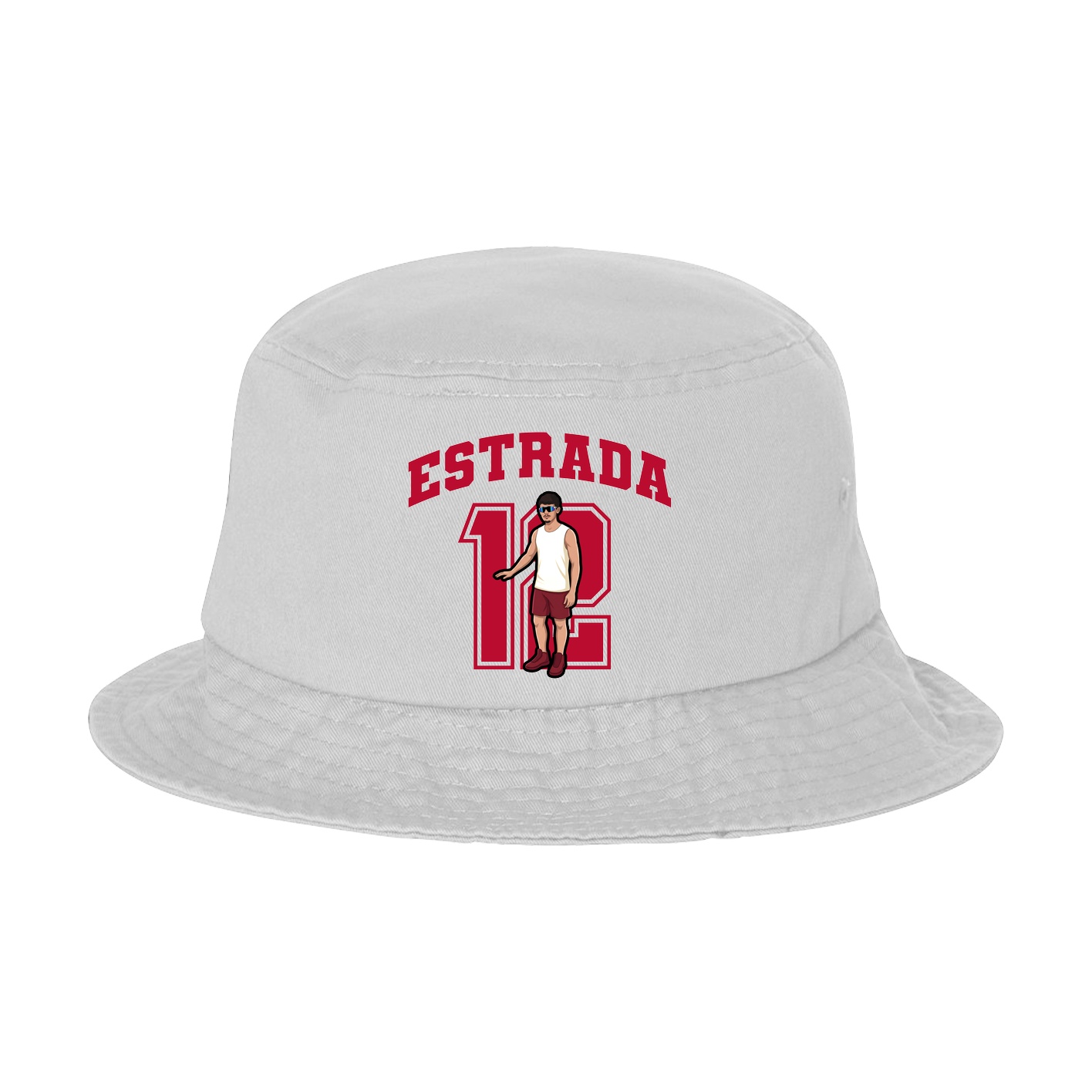 Bucket Cap — Number in White