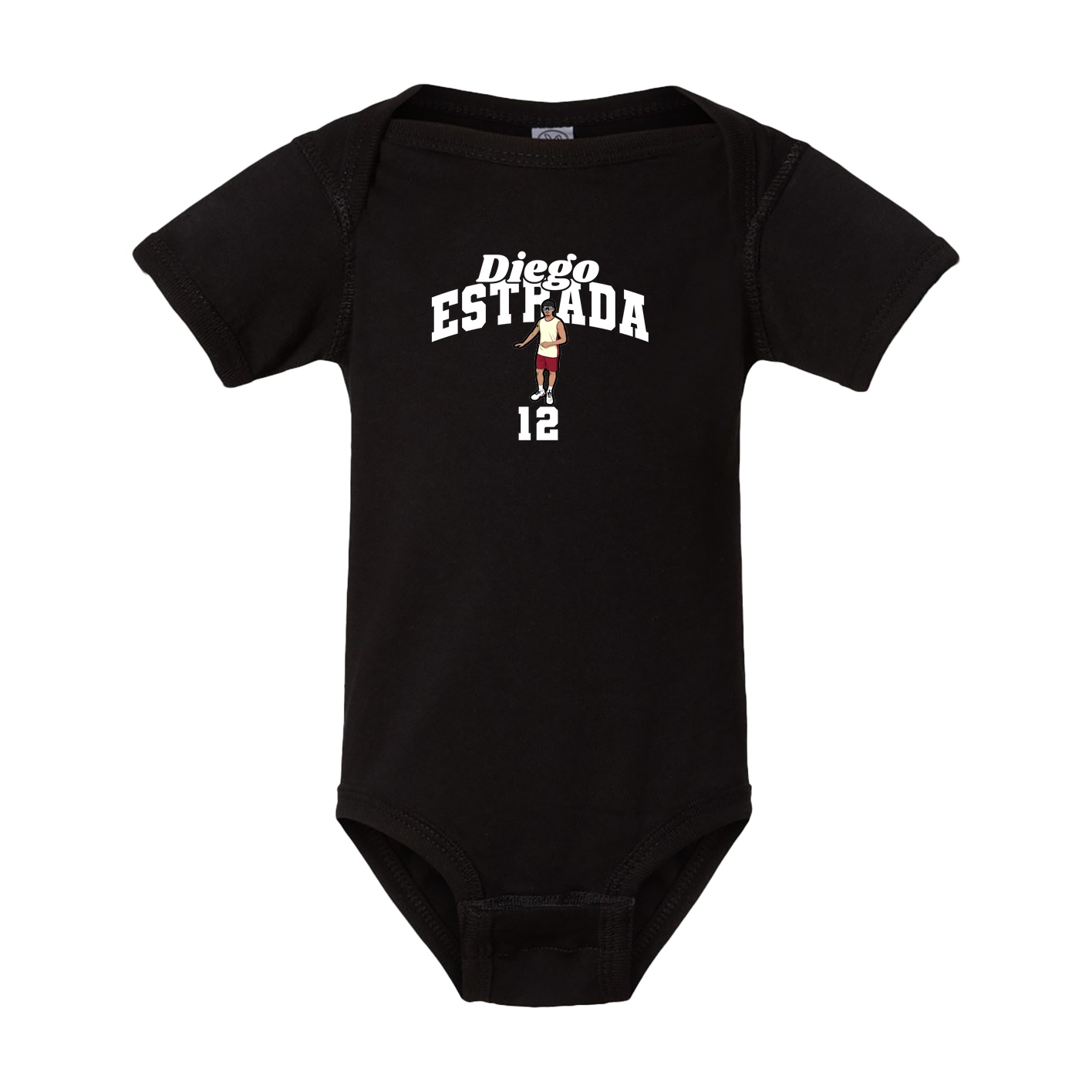 Baby Onesie — Signature Arch in Black