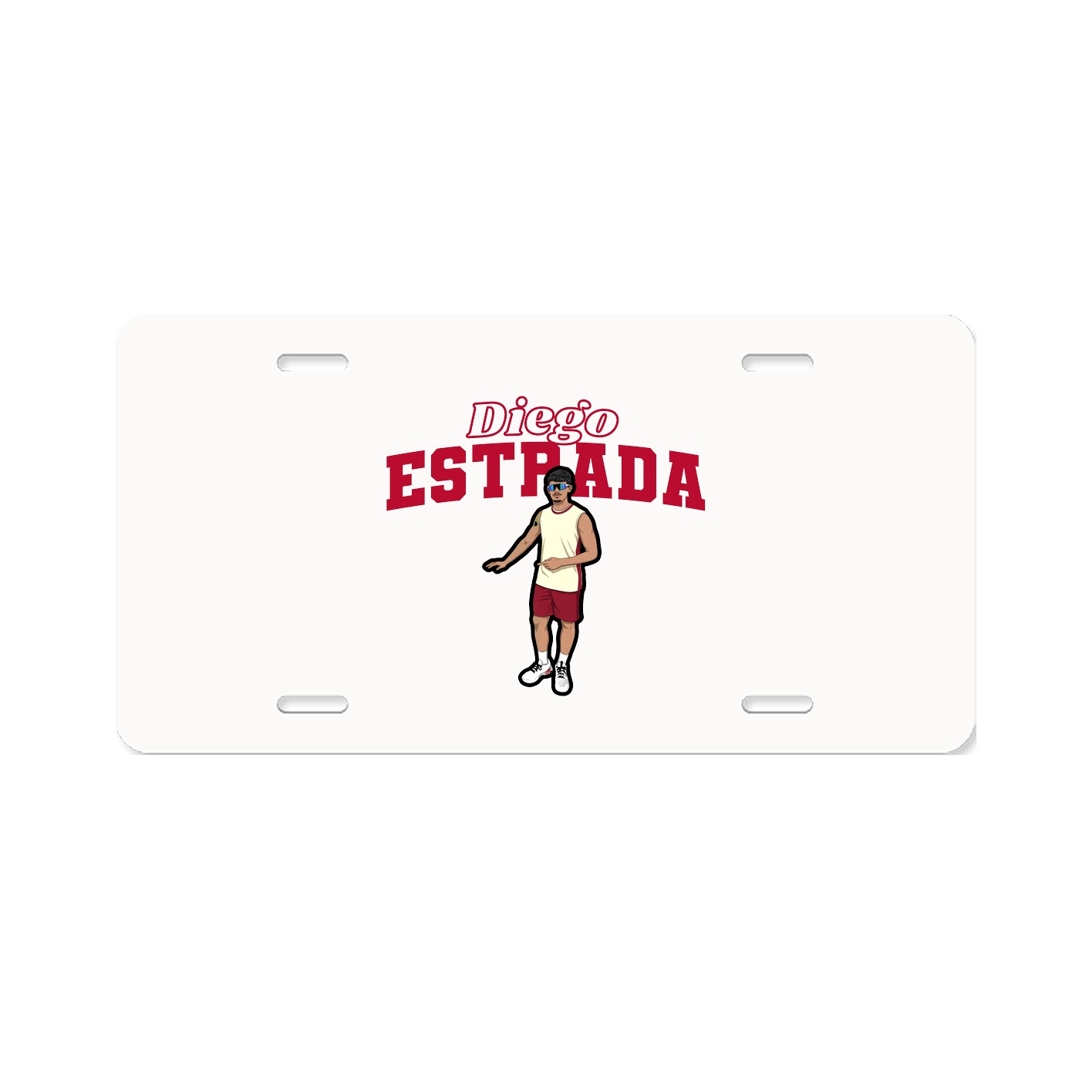 License Plate — Name Arch in Classic