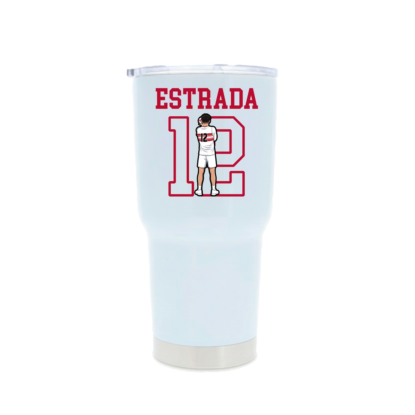 30oz Stainless Steel Tumbler — Shirsey in White