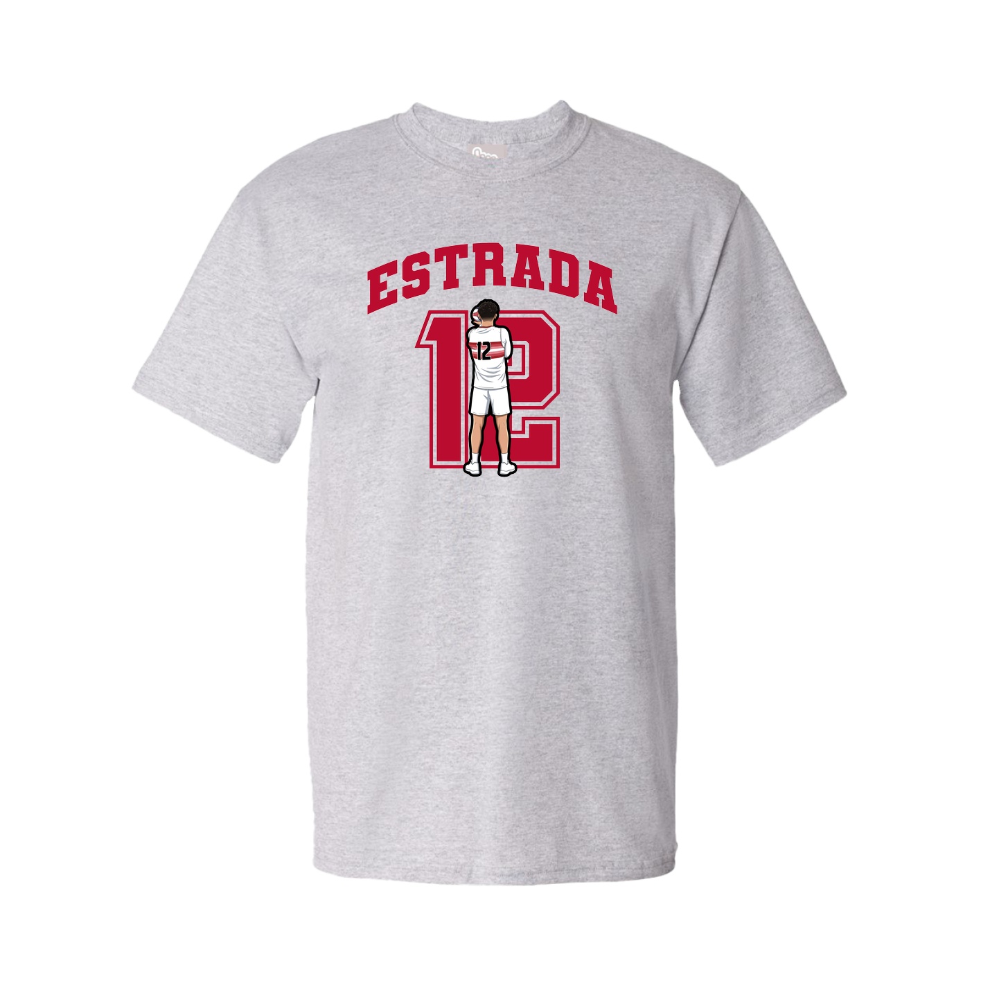 Youth Tee — Number in Grey