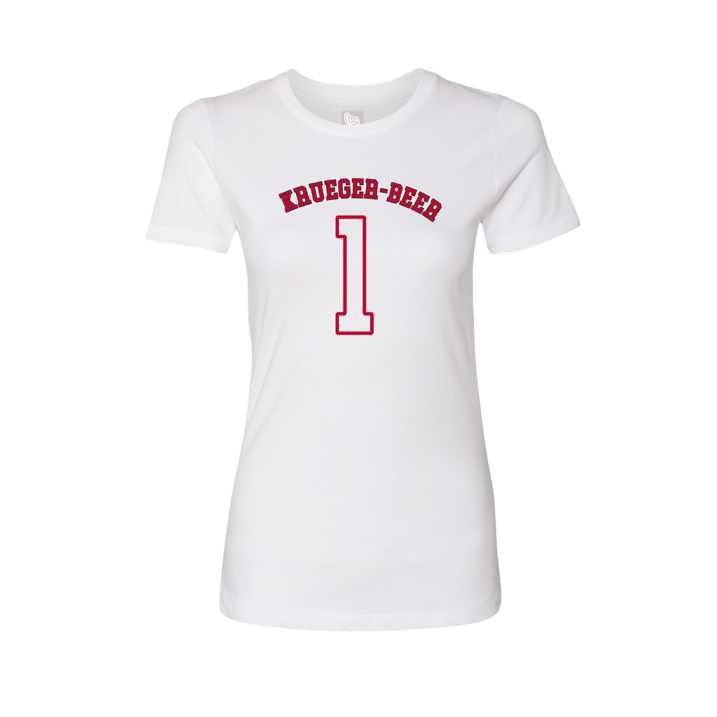 Fitted Women's Tee — Shirsey Arch in White