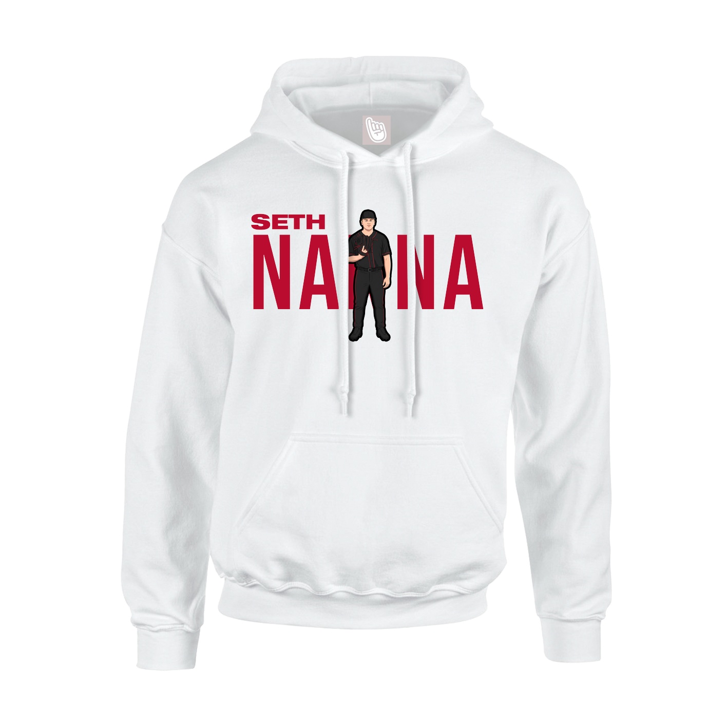 Hoodie — Player Name in White