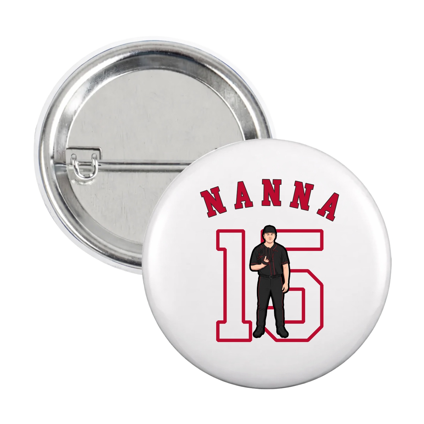Game Day Button — Shirsey Arch in White