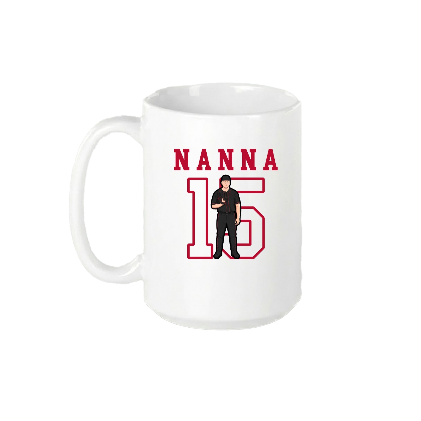 15oz Coffee Mug — Shirsey in White