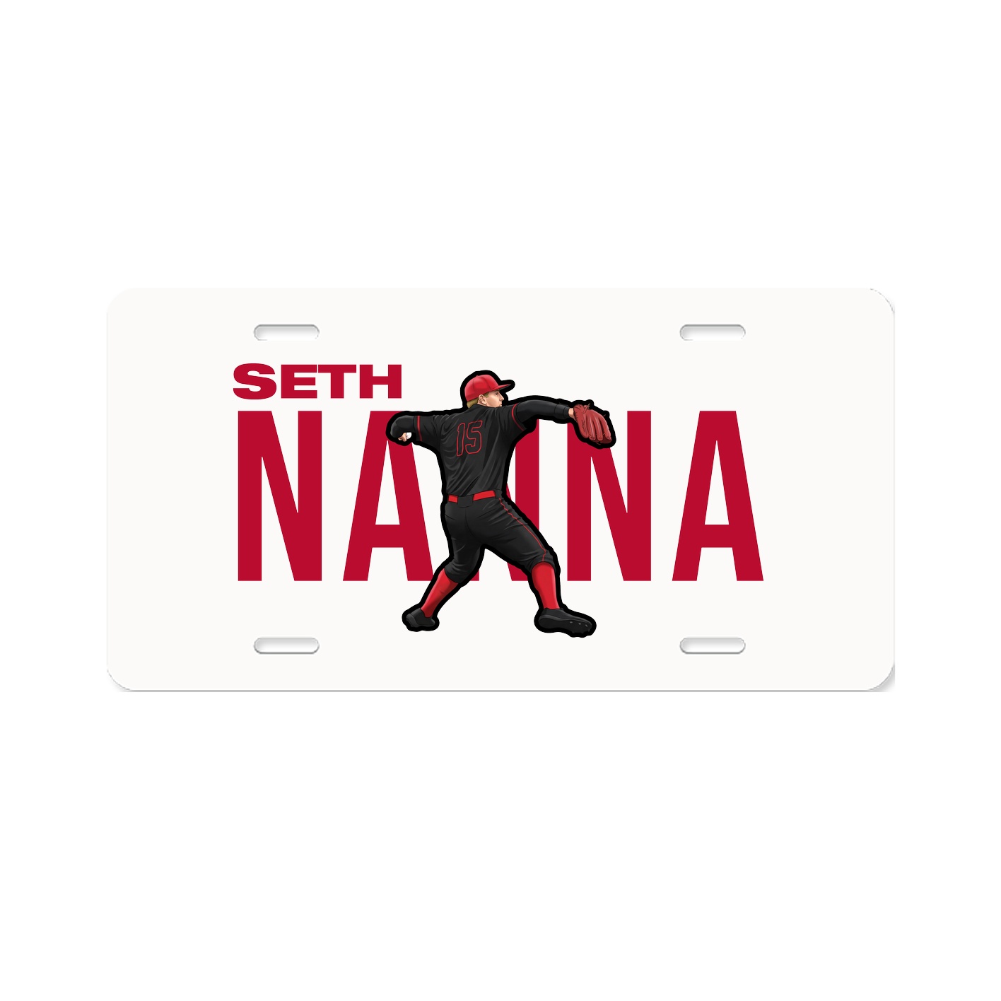 License Plate — Player Name in Classic