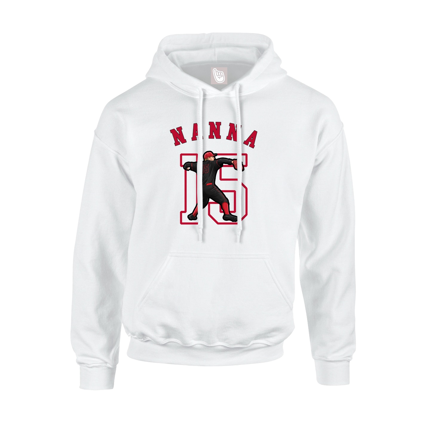 Youth Hoodie — Shirsey Arch in White