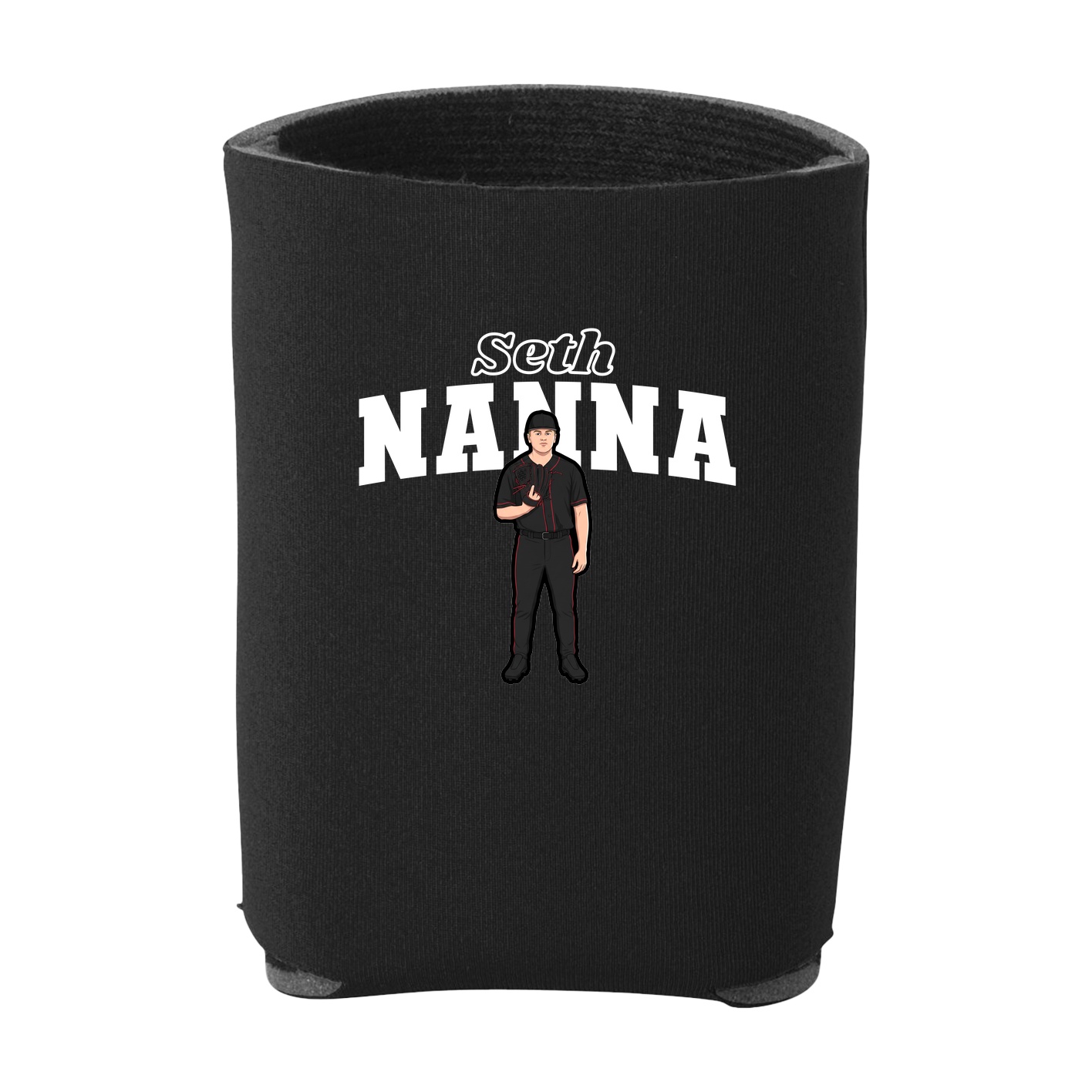 Can Holder — Name Arch in Black