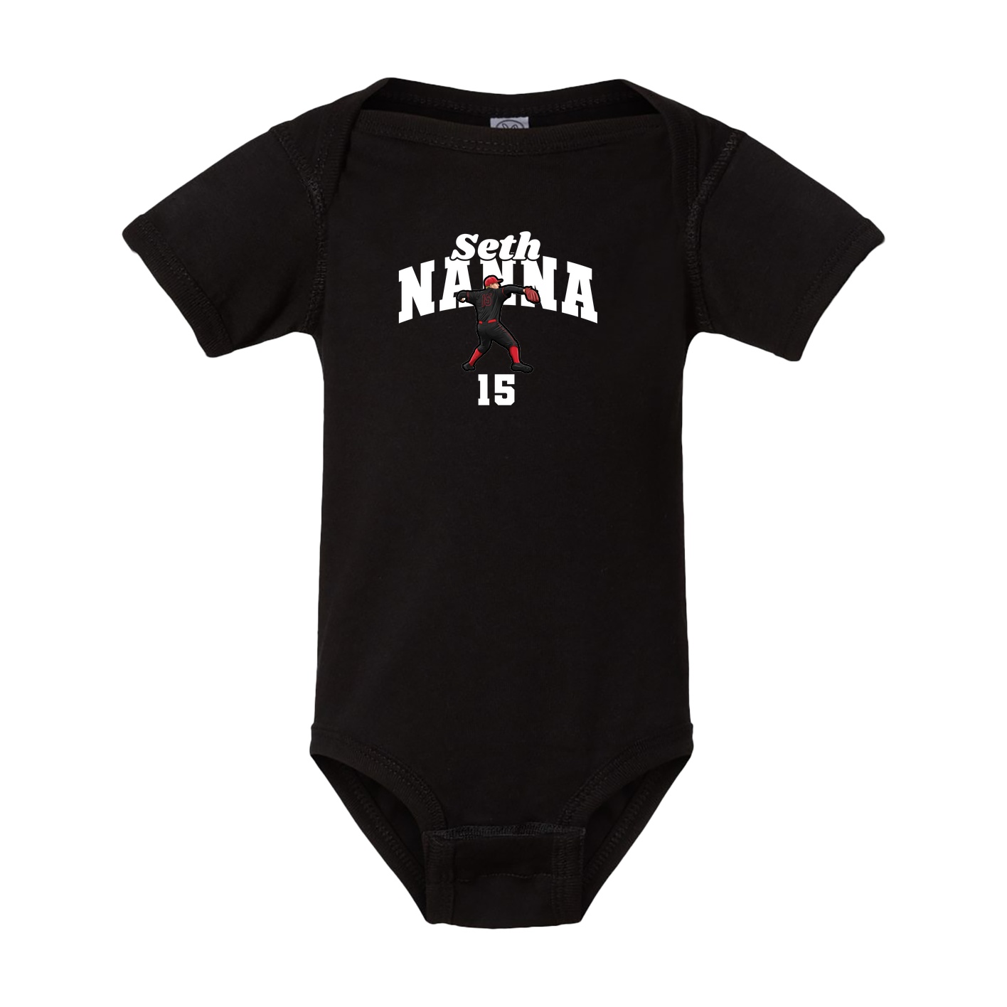 Baby Onesie — Signature Arch in Black