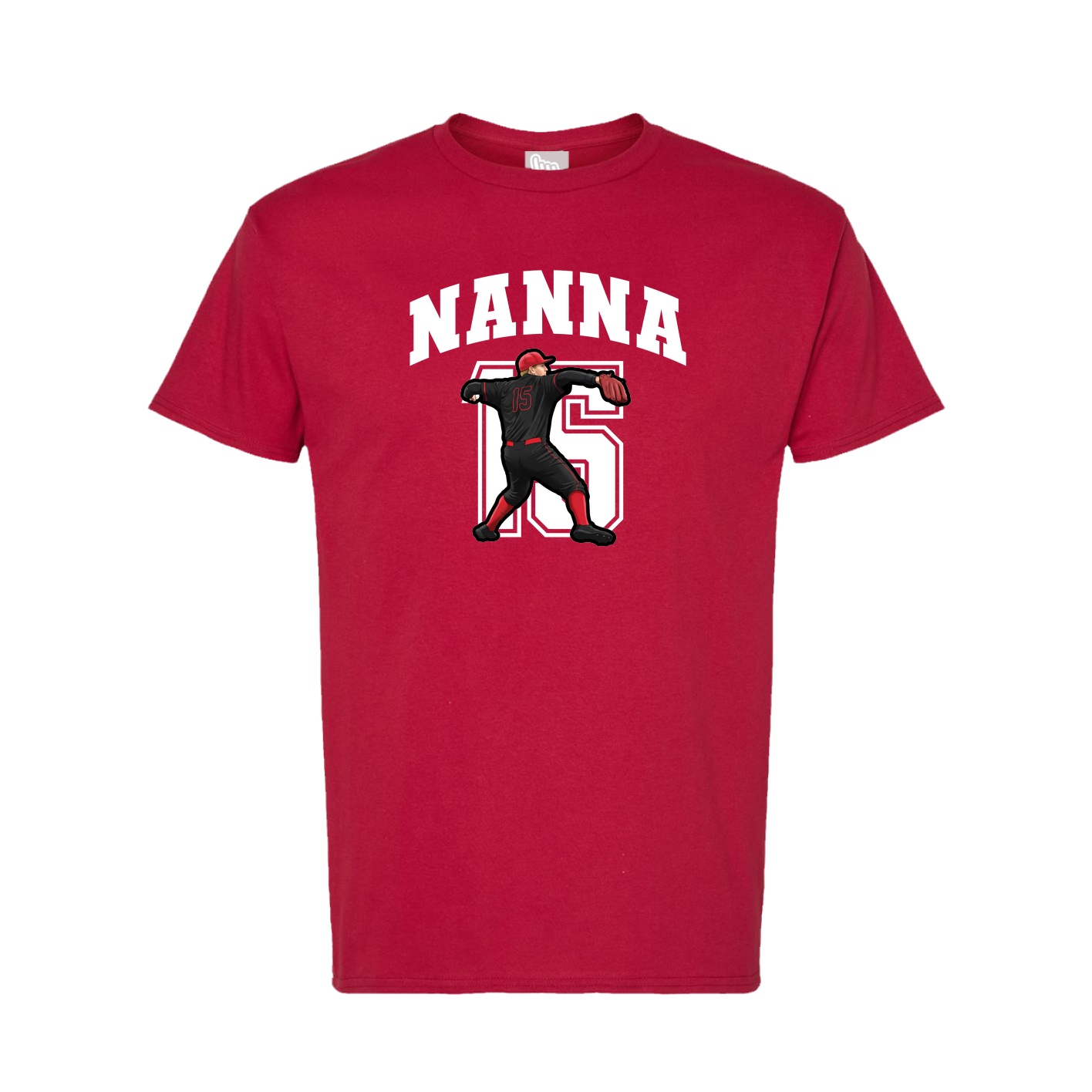 Tee — Number in Crimson