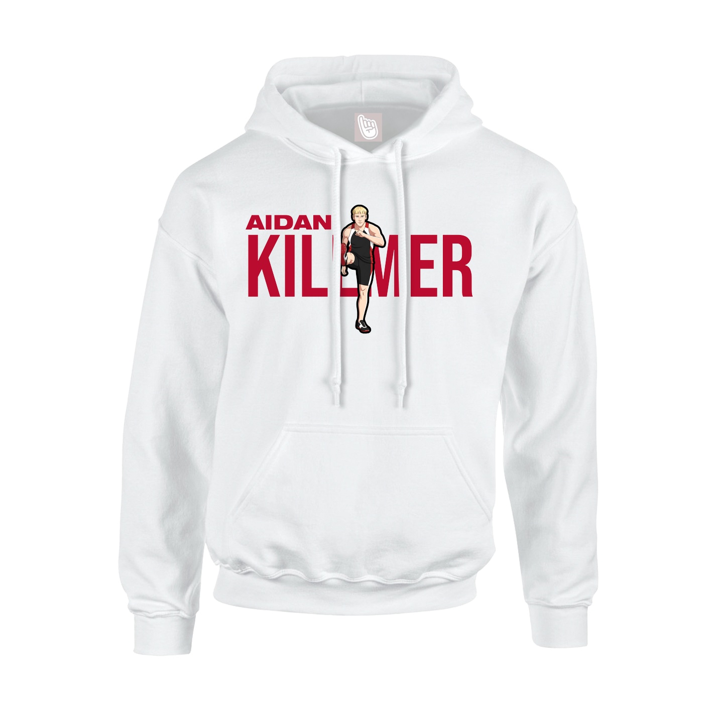 Youth Hoodie — Player Name in White