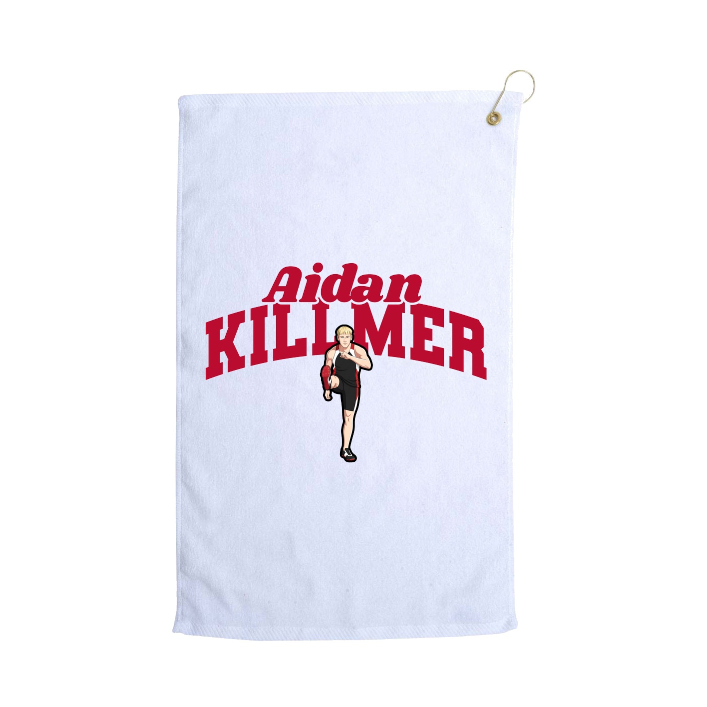 Golf Towel — Signature Arch in White