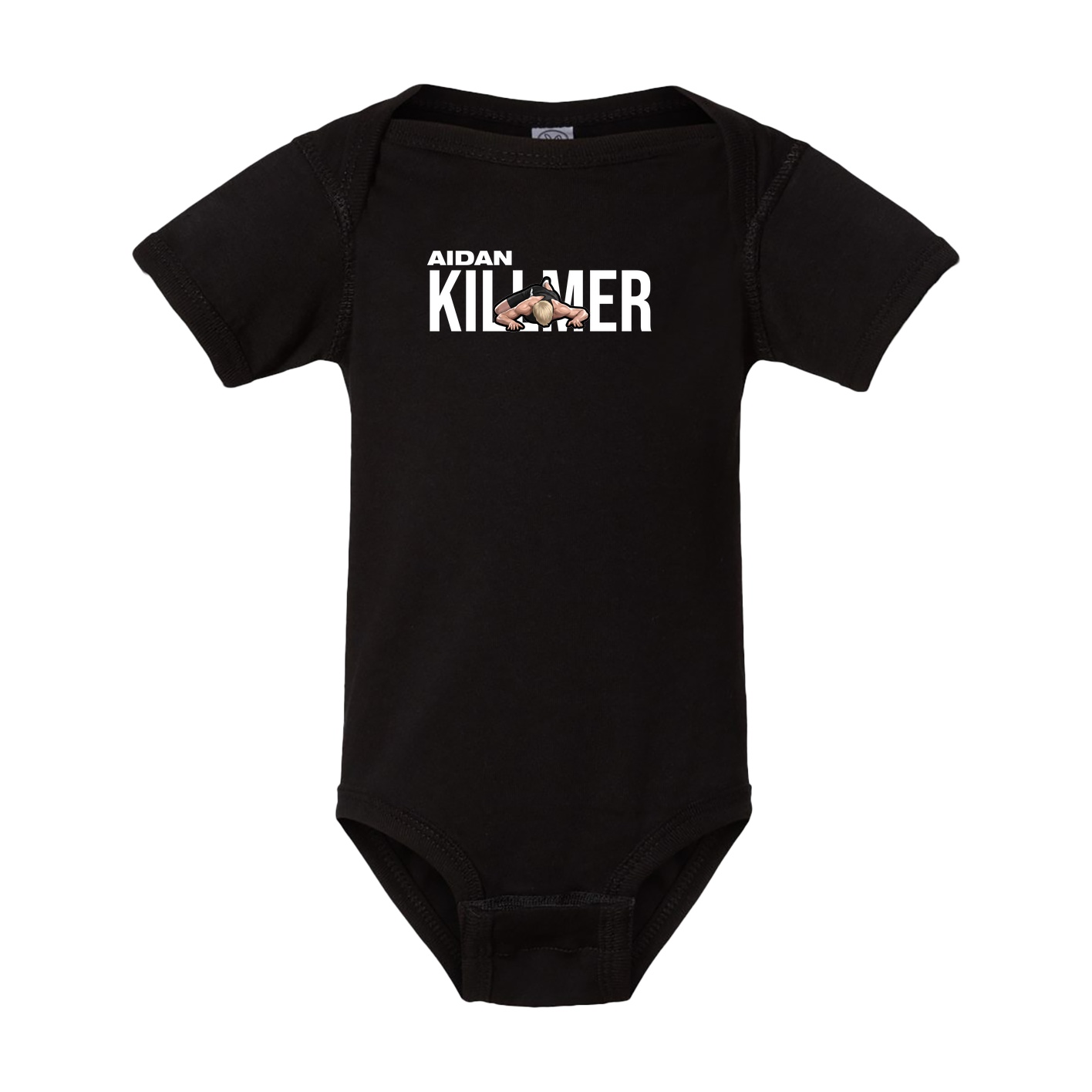 Baby Onesie — Player Name in Black