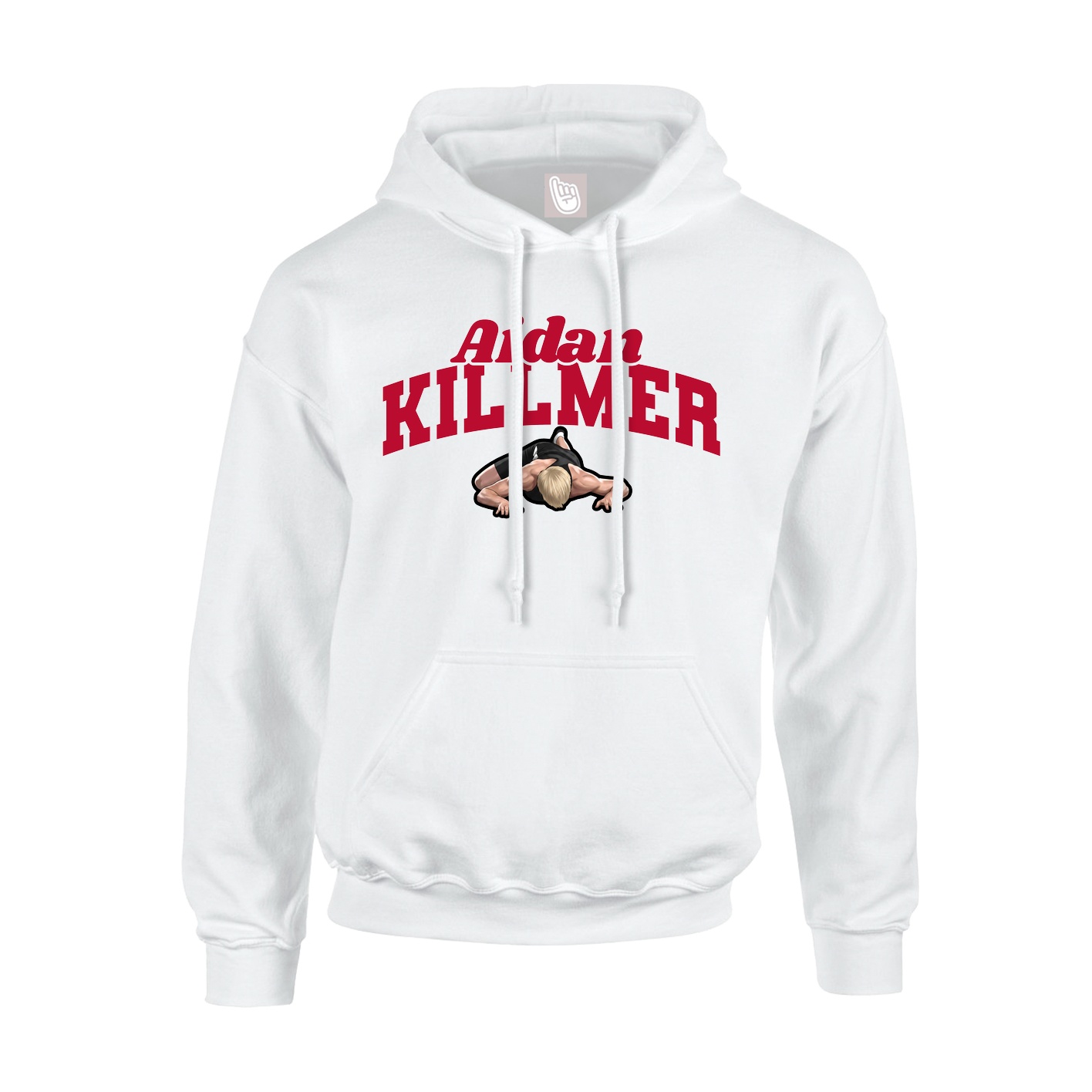 Hoodie — Signature Arch in White