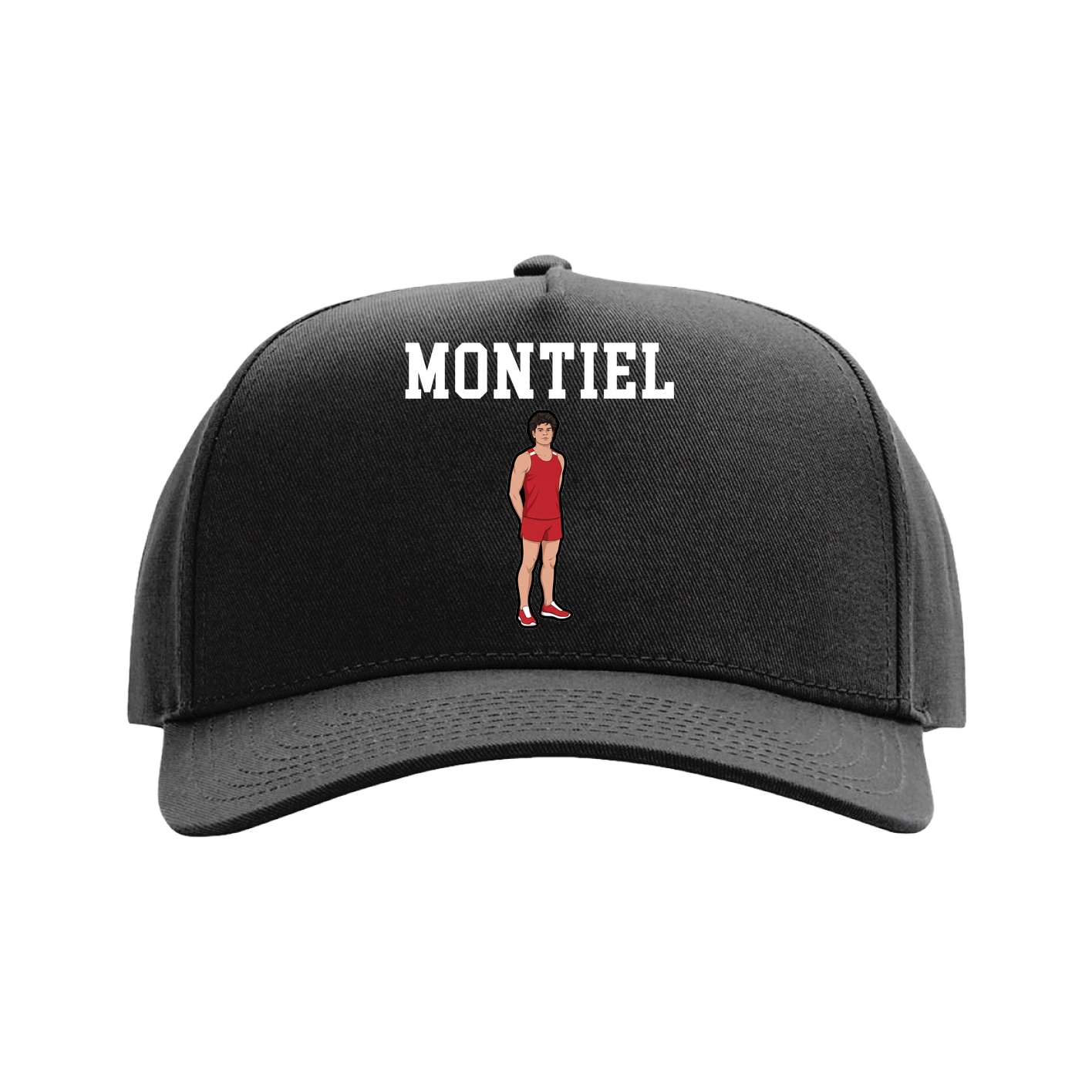 Full Fabric Five-Panel Champ Cap — Shirsey in Black