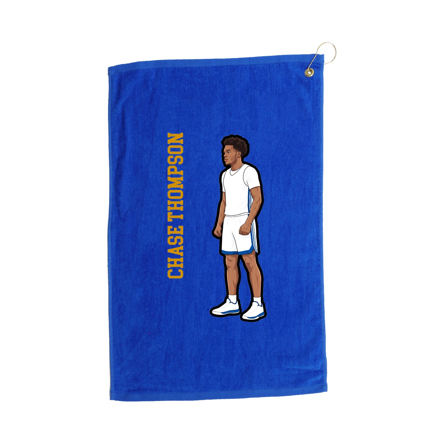 Golf Towel — Name Vertical in Royal