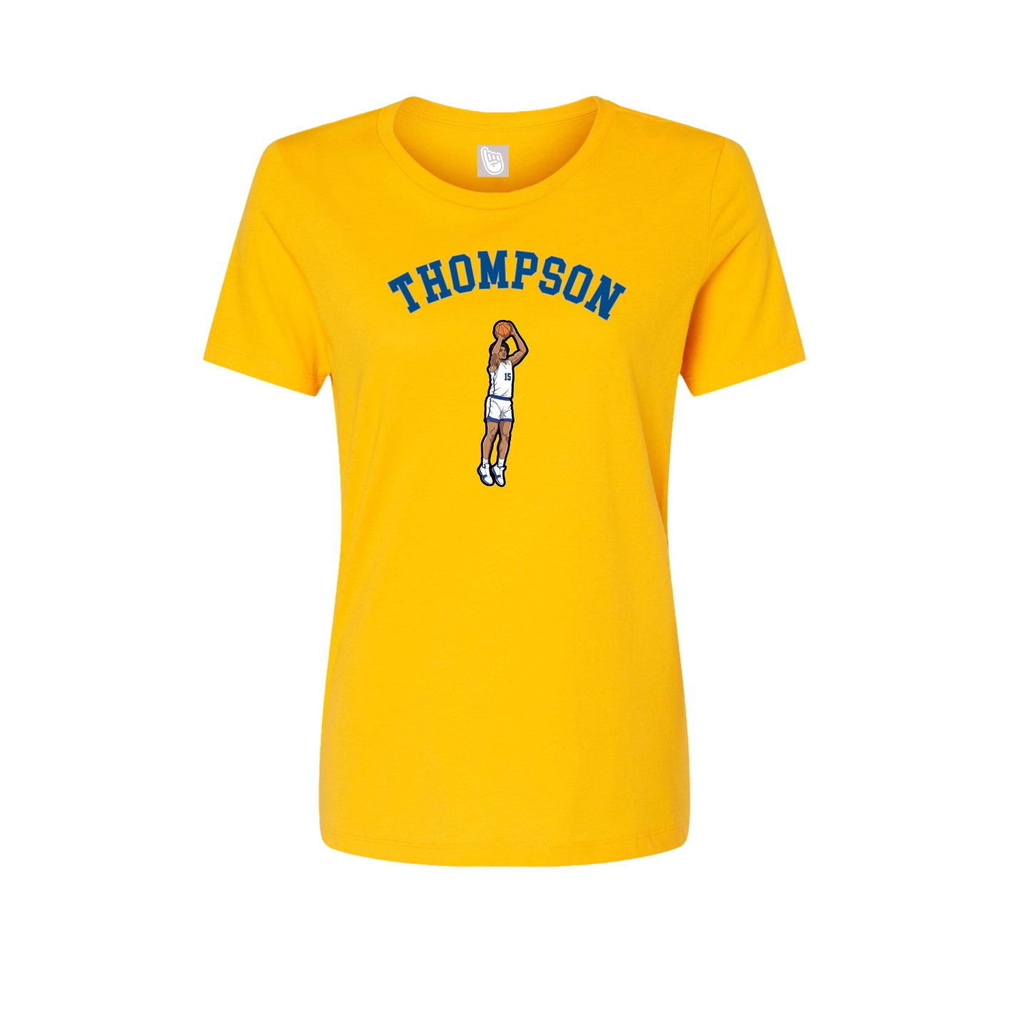 Fitted Women's Tee — Shirsey Arch in Gold