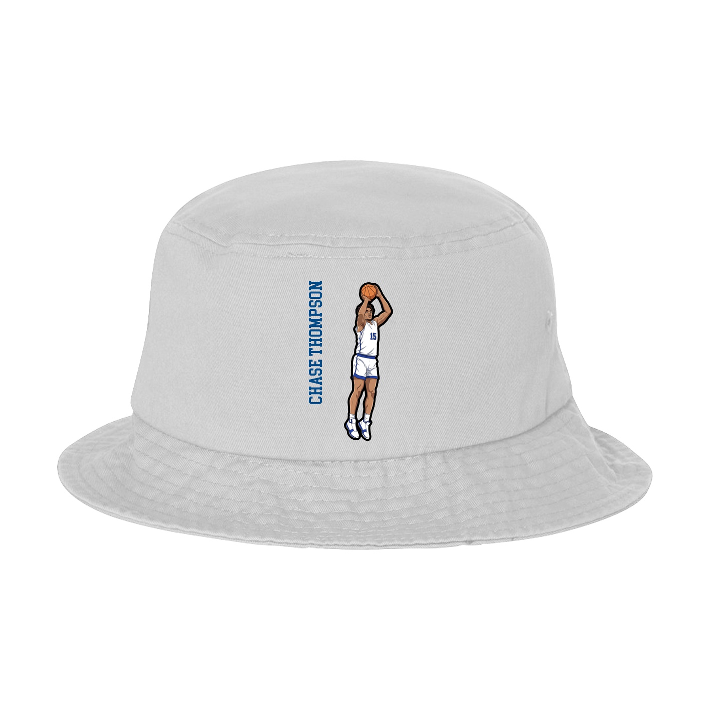 Bucket Cap — Name Vertical in White