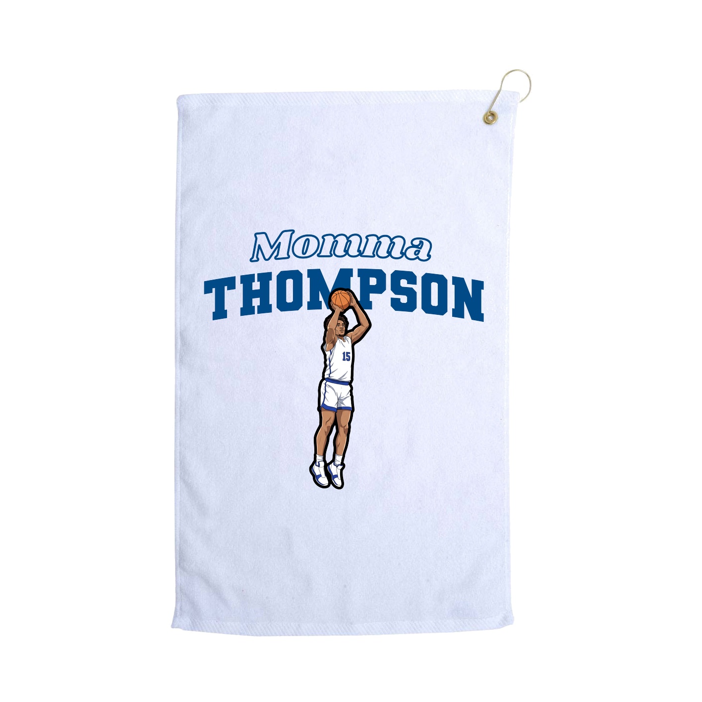 Golf Towel — Mothers Day Block in White