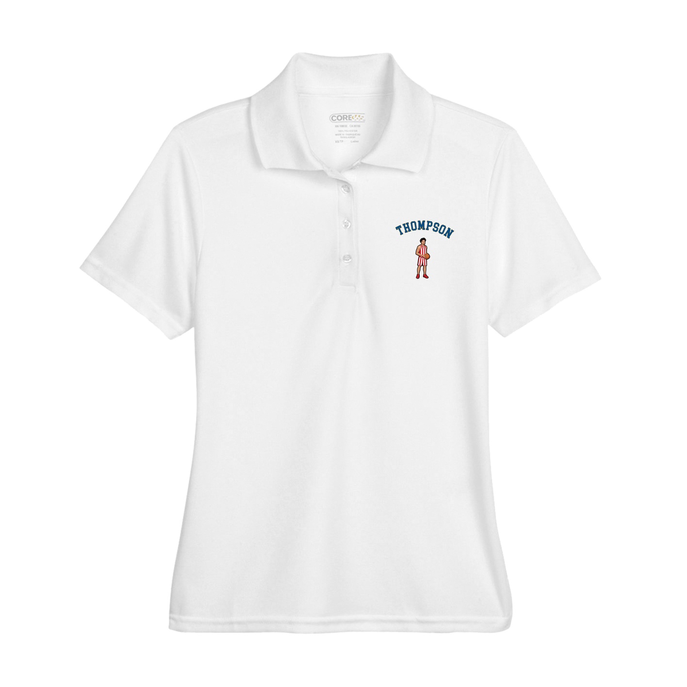 Womens Performance Polo — Shirsey Arch in White